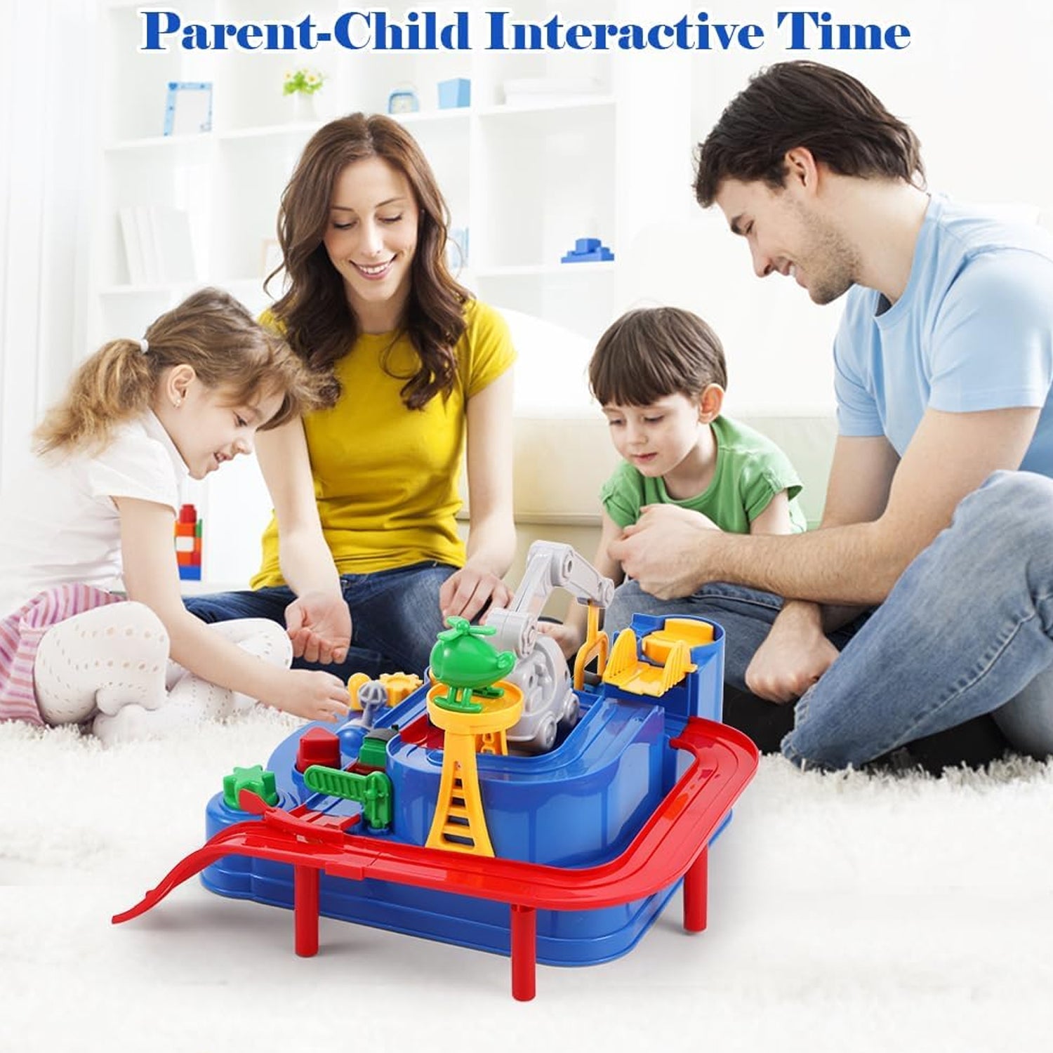 Adventure Toys, City Rescue Preschool Toy, Race Tracks for Boys, Parent-Child Interactive Kids Race Car Track Play sets (Adventure Toy) - Springkart 
