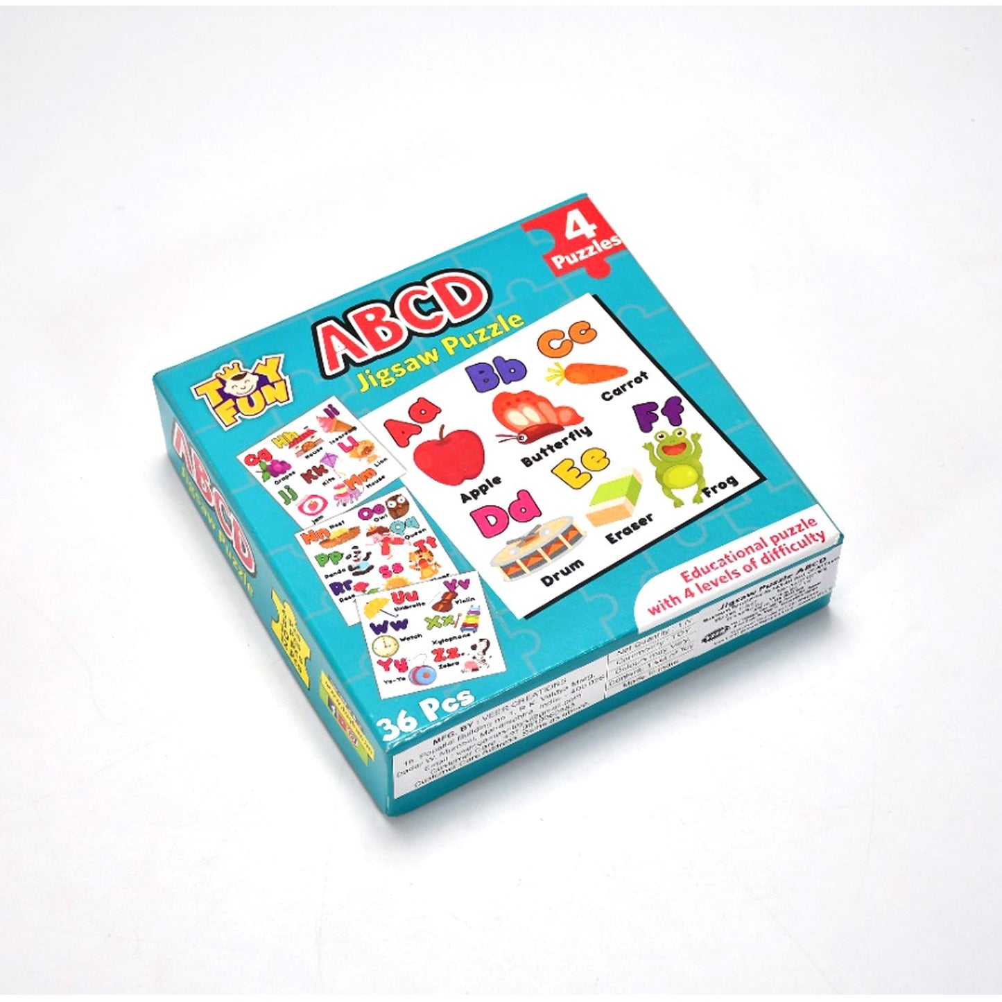 Learning Abcd JigaSaw Toy Puzzle For Children (4 Puzzles Pack) - Springkart 