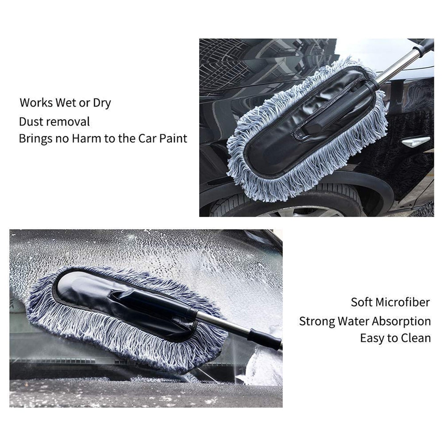 Car duster brush in storage