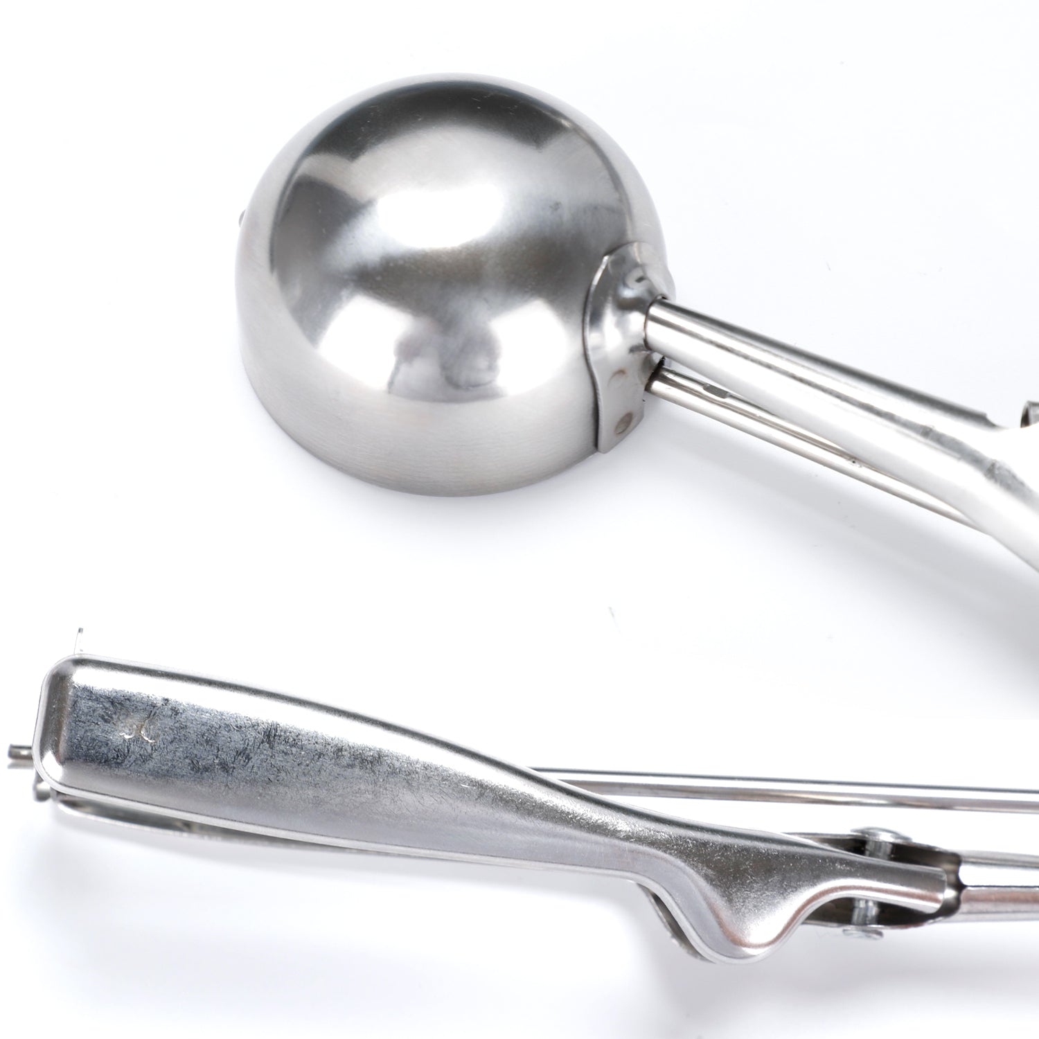 Stainless Steel Premium Quality Ice Cream Serving Spoon Scooper with Trigger Release - Springkart 