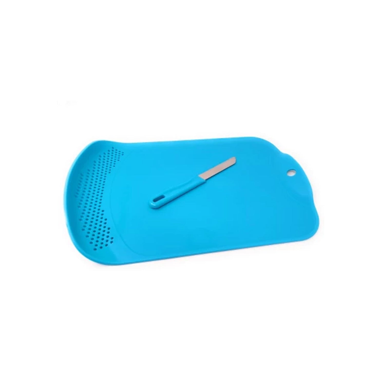 Chop & Drain Vegetables Fruits Chopping Board Sleek Knife - Springkart 