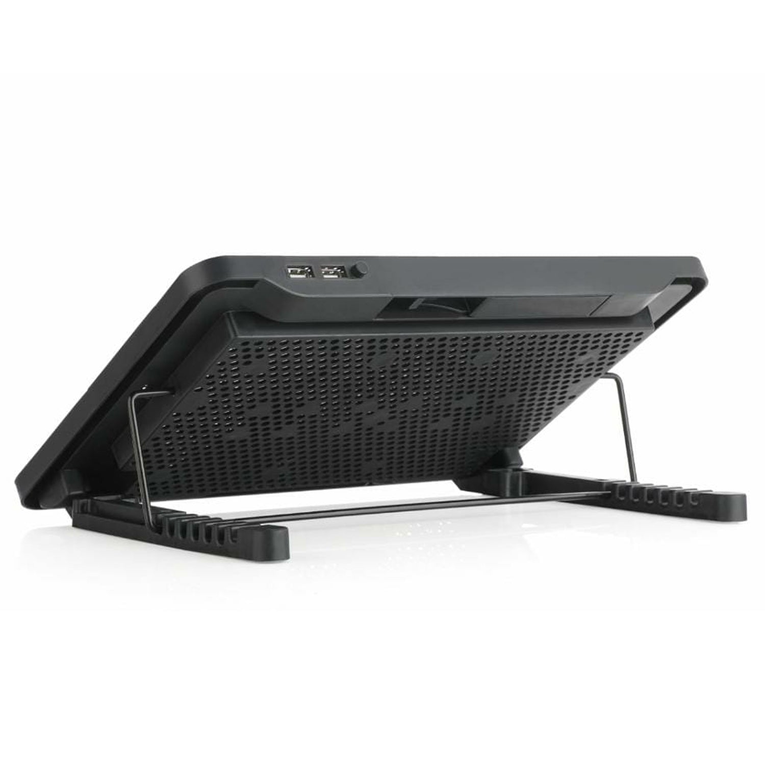Laptop Cooler Cooling Pad with 2 Quiet Led Fans, Dual USB Ports, Portable Ultra Slim USB Powered 7 Heights Adjustable Laptop Stand for Gaming Laptop - Springkart 