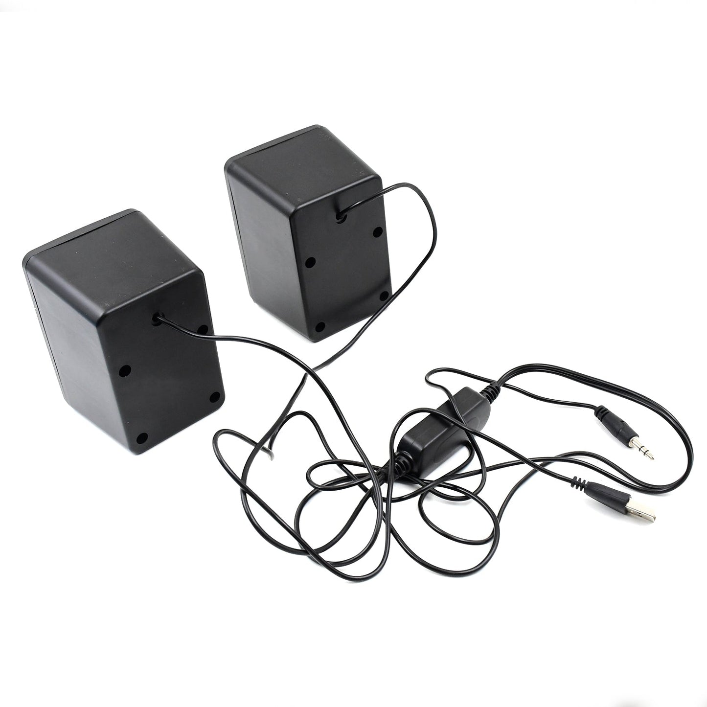 RGB Desktop Speakers, Plug, and Play USB Powered Speaker (2 Pc Set) - Springkart 