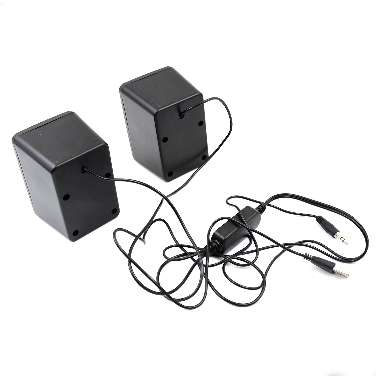 RGB Desktop Speakers, Plug, and Play USB Powered Speaker (2 Pc Set) - Springkart 