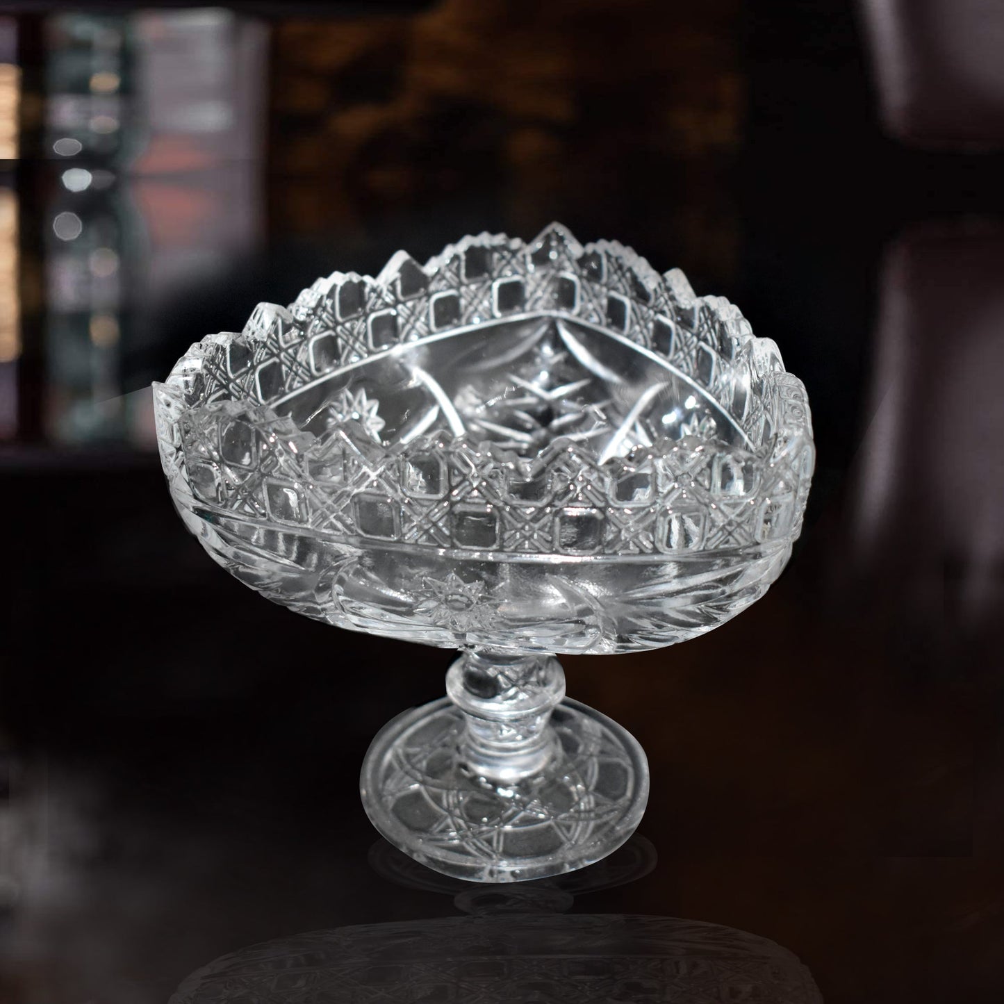 Crystal Touch Beautiful Decorative Designer Fruit Glass Bowl - Springkart 