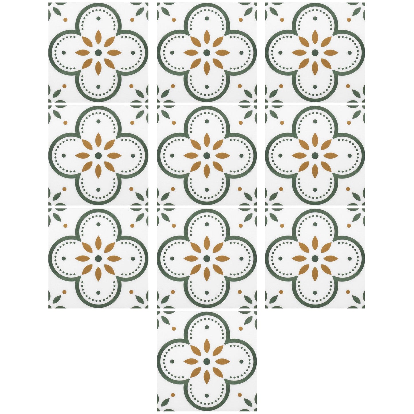 Peel and Stick Floor Tiles Kitchen / Bathroom Backsplash Sticker Detachable Waterproof DIY Tile Stickers for Wall Decoration Tiles Home Decoration (8x8 Inch / 10 Pcs Set) - Springkart 