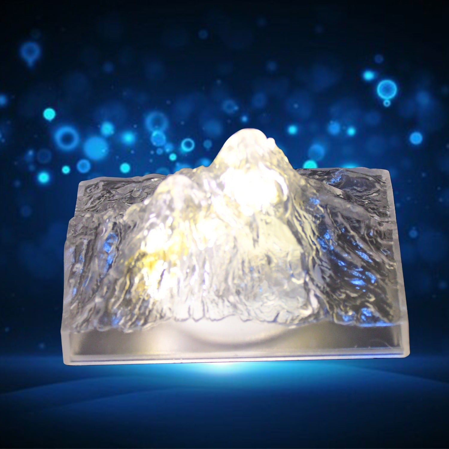 Unique Plastic Night Light: Flameless LED (Iceberg Design, Gift) - Springkart 