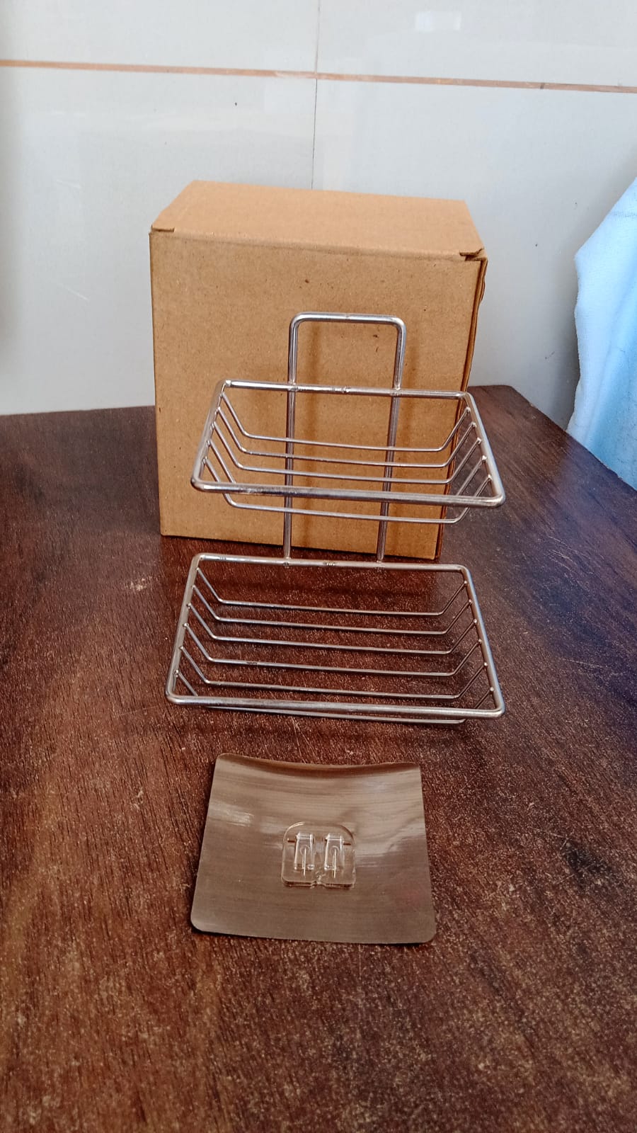 Kitchen Bathroom Soaps Storage Rack with 2 Hook for Home - Springkart 