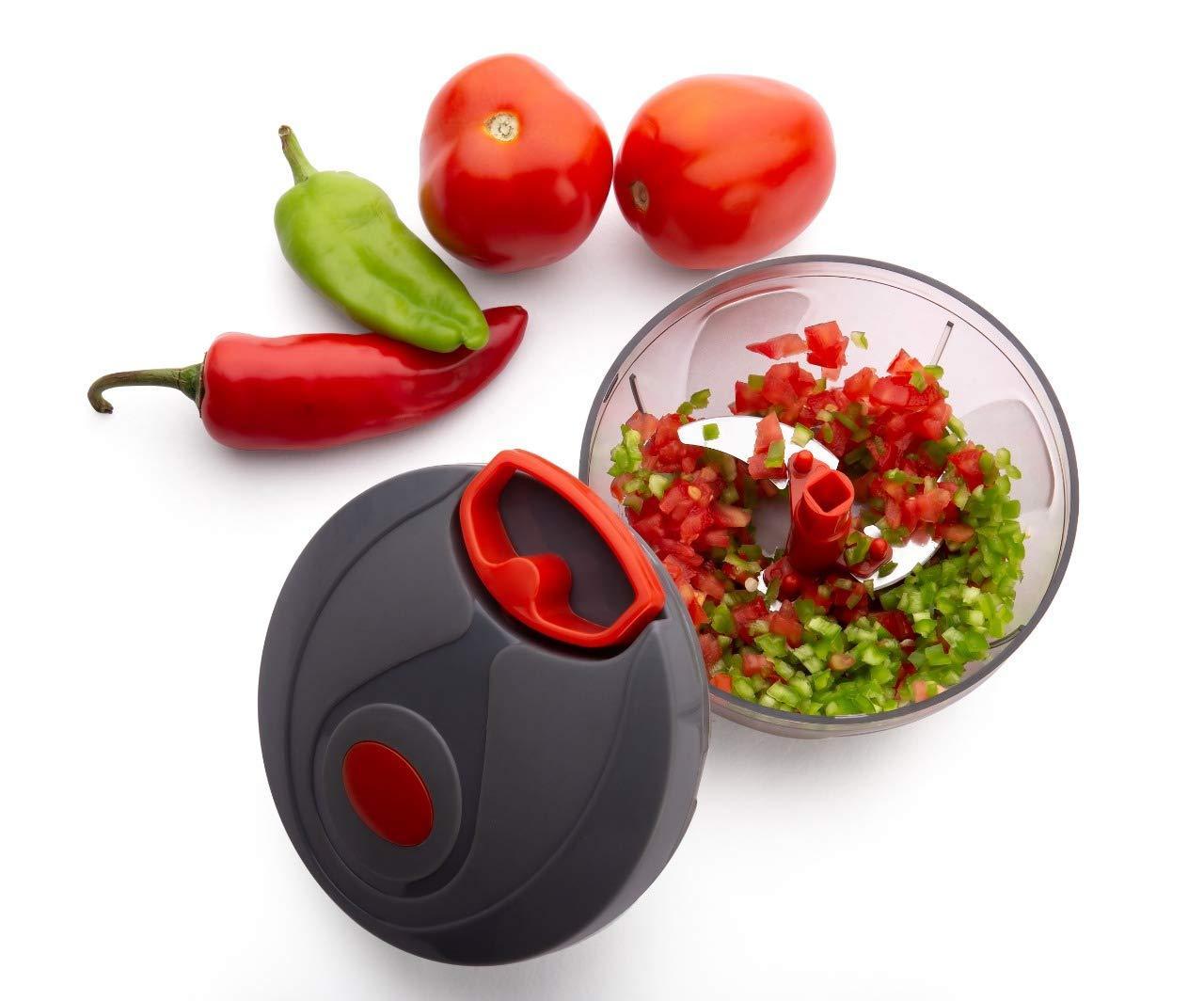 080 Manual Food Chopper Compact Powerful Hand Held Vegetable Chopperblender - Springkart 