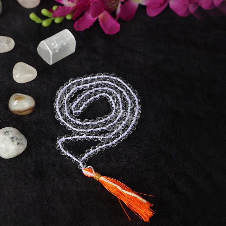 108 Beads Clear Quartz Crystal Jaap Mala