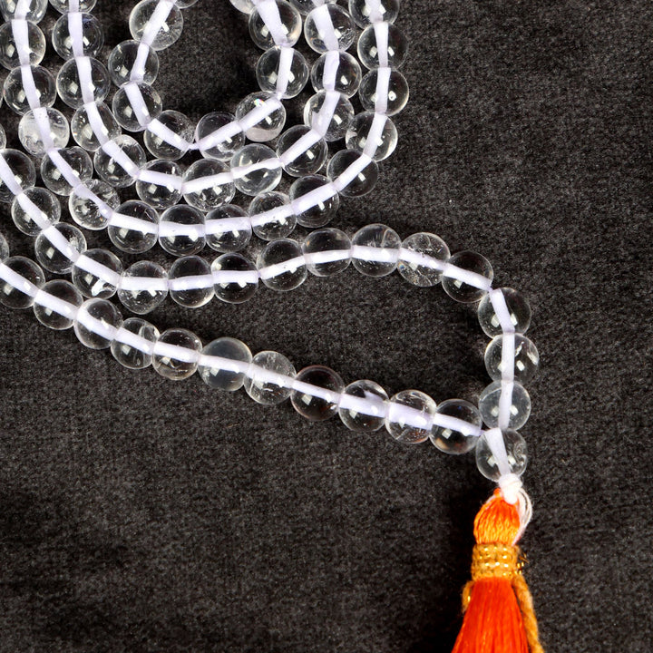 108 Beads Clear Quartz Crystal Jaap Mala
