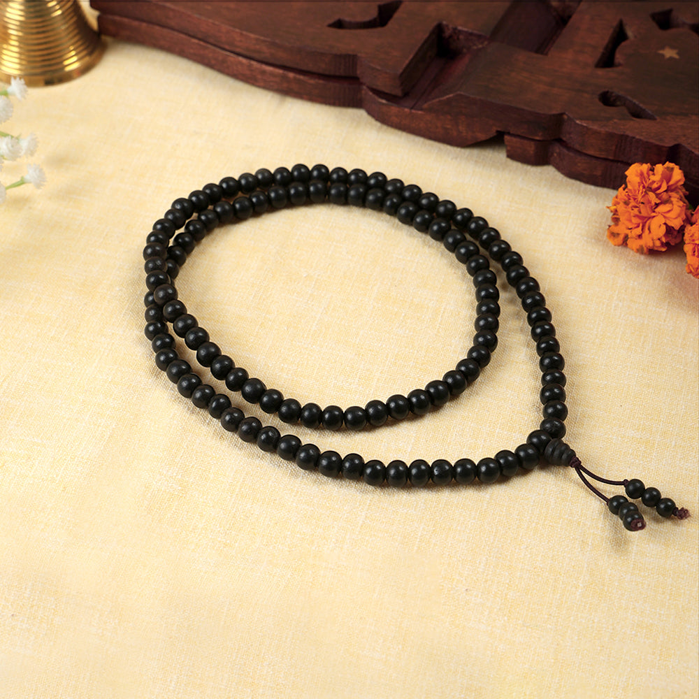 Govt. Lab Certified Original Ebony wood Karungali Mala
