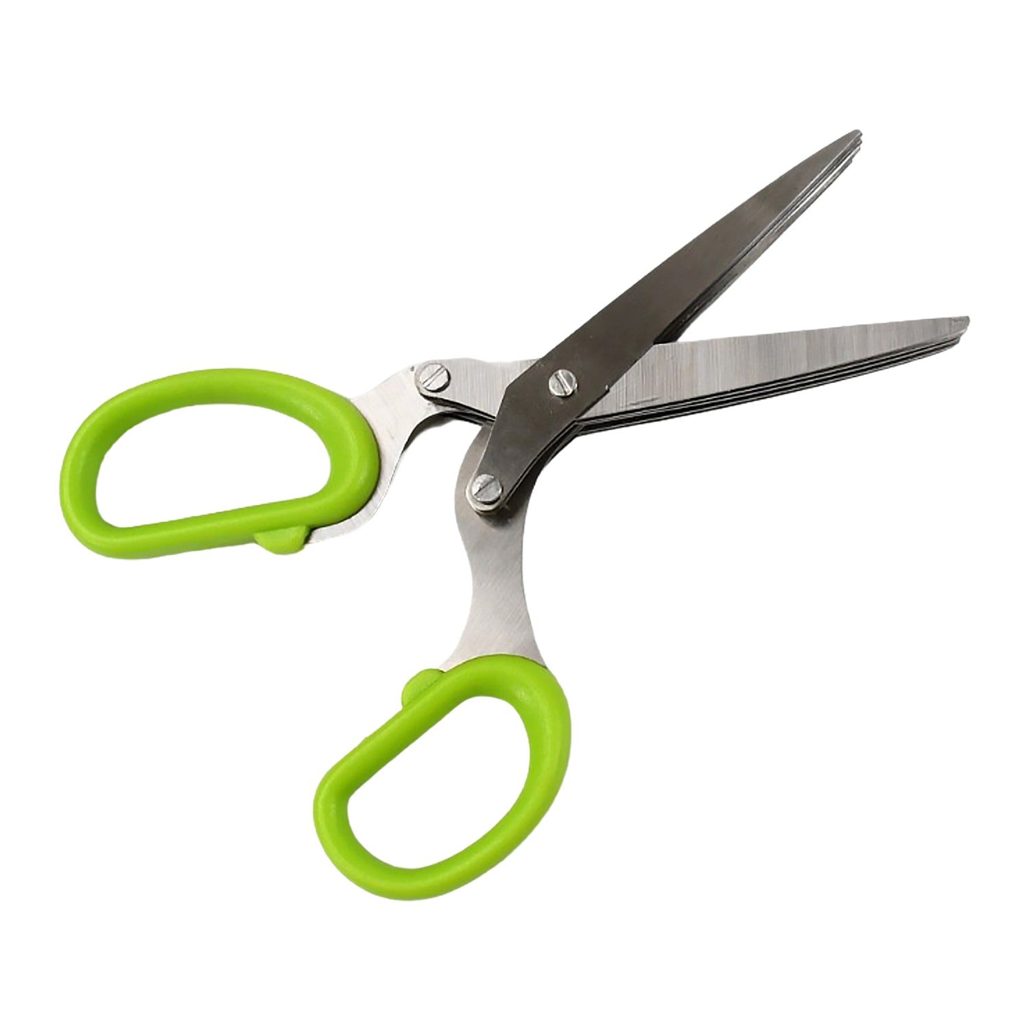 Herb Cutter Scissors 5 Blade Scissors Kitchen Multipurpose Cutting Shear with 5 Stainless Steel Blades & Safety Cover & Cleaning Comb Cilantro Scissors Sharp Shredding Shears Herb Scissors Set - Springkart 