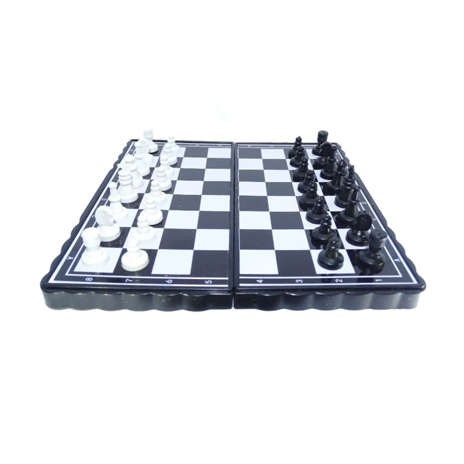 Chess Board 5"x5" Magnetic Chessboard Game Set with Folding Travel Portable Case Travel Chessgame Premium Classic Black & Ivory Color Pieces Prefect Gift for Kids and Adults |1 Pcs| - Springkart 