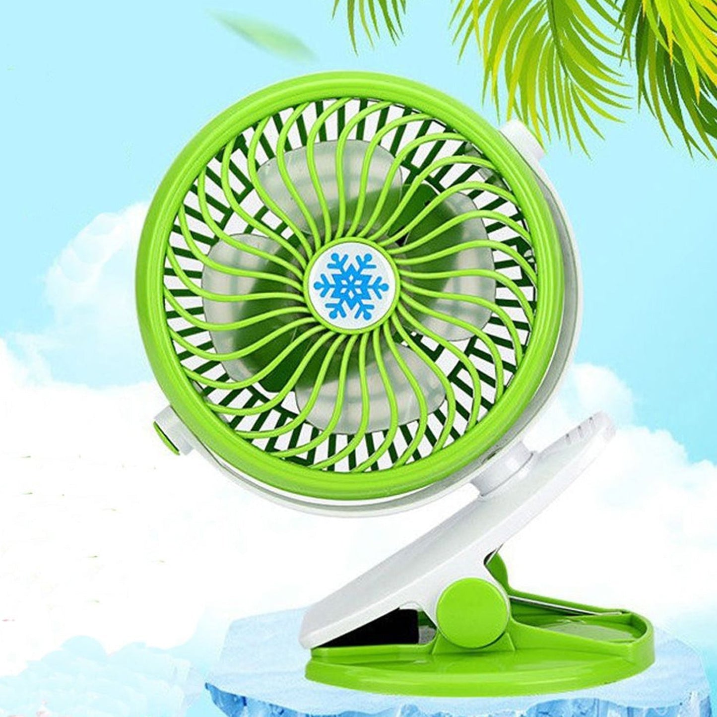 Mini USB Clip Fan widely used in summers for cool down rooms and body purposes.(Battery Not Include) - Springkart 