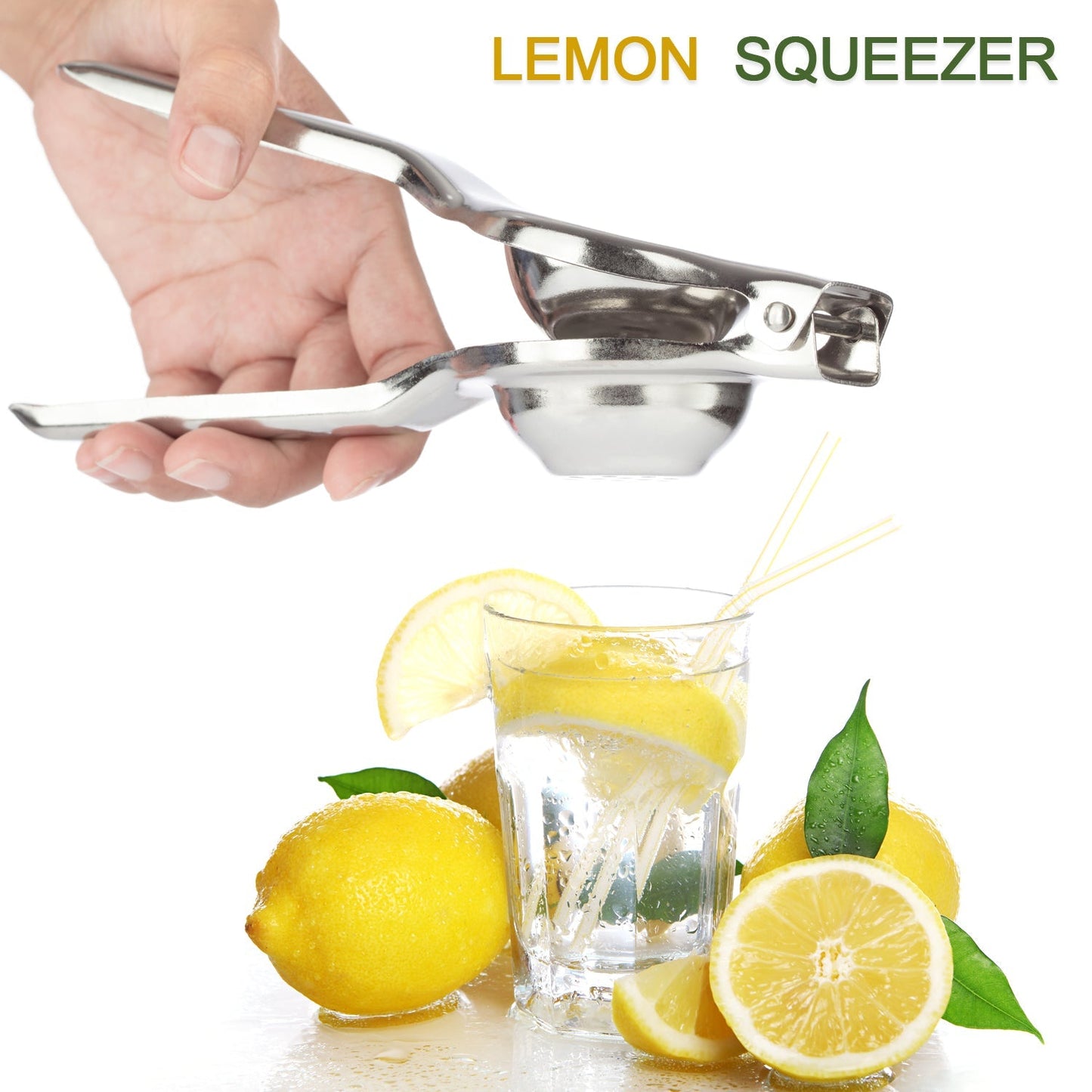 Lemon squeezer in use.