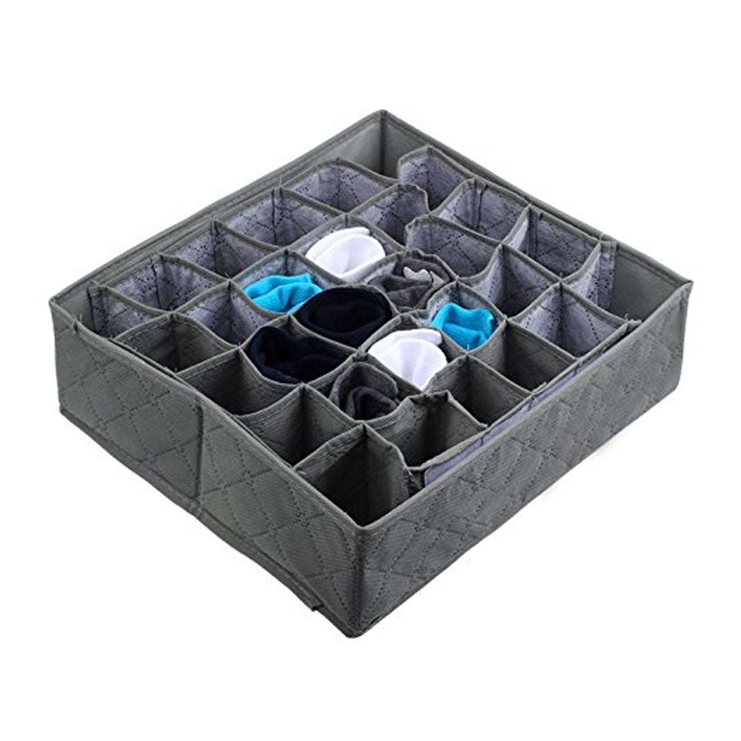Folding Removable Tie Necktie Sock,Handkerchiefs, Ties, Belts and Underwear Storage Boxes, Easy Assemble Lightweight Folding for Home Daily Use (1 Pc Mix Design) - Springkart 