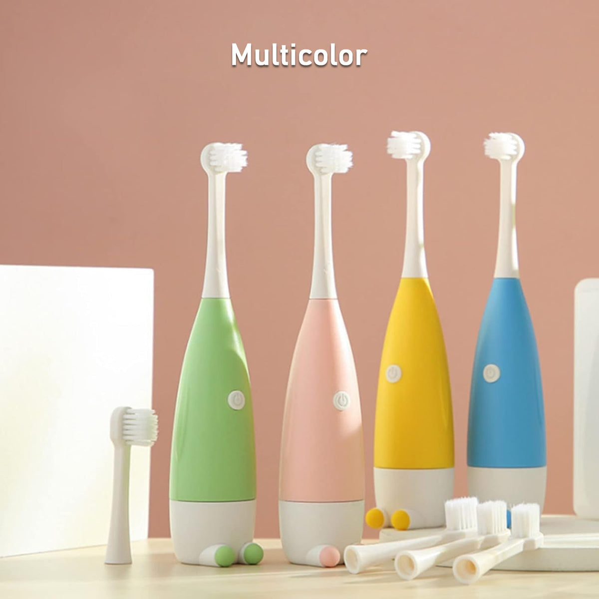 Adult Waterproof Electric Toothbrush (1 Pc / Battery Operated / Mix Colour) - Springkart 