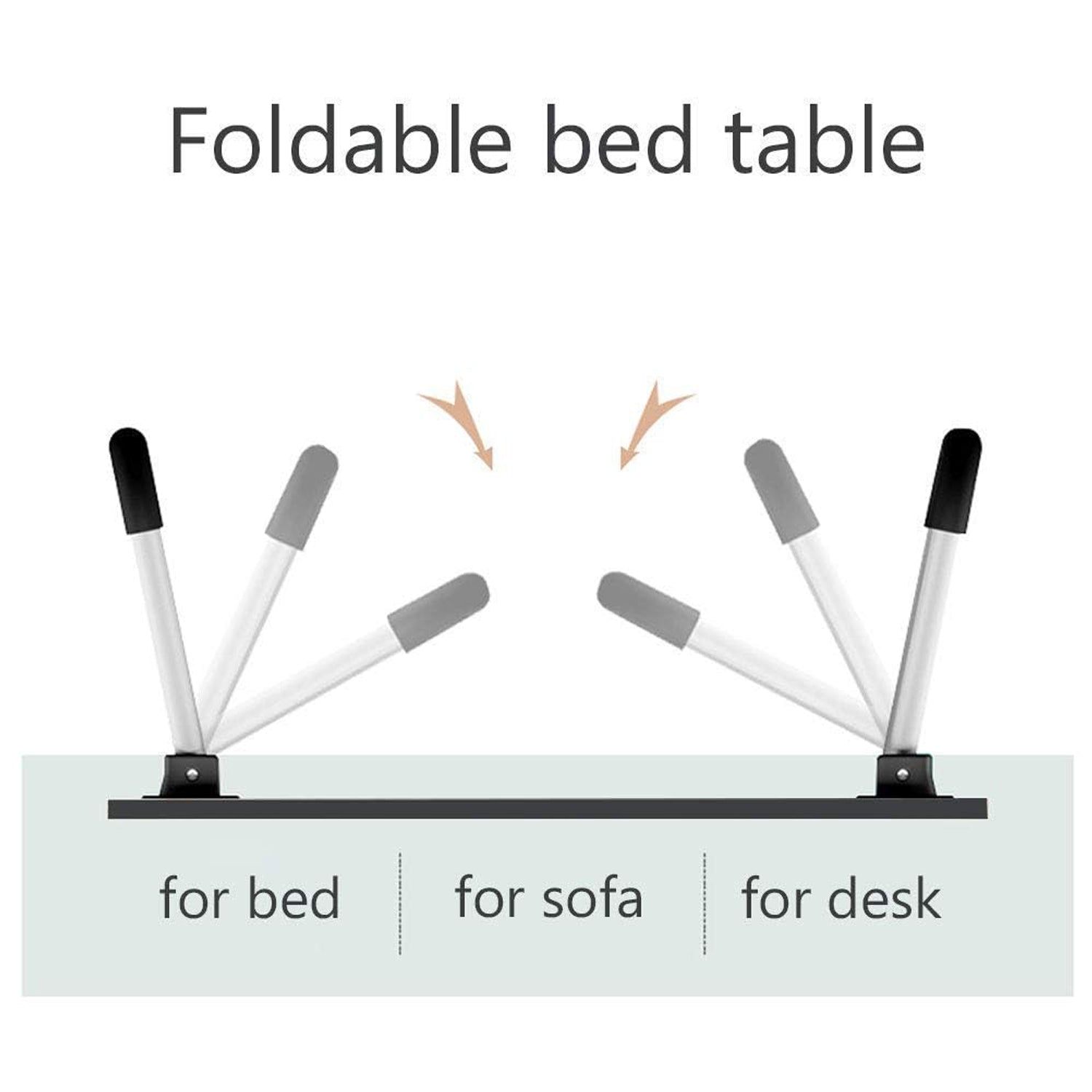 Ludo Design Foldable Bed Study Table Portable Multifunction Laptop Table Lapdesk for Children Bed Foldable Table Work Office Home with Tablet Slot & Cup Holder - Springkart 