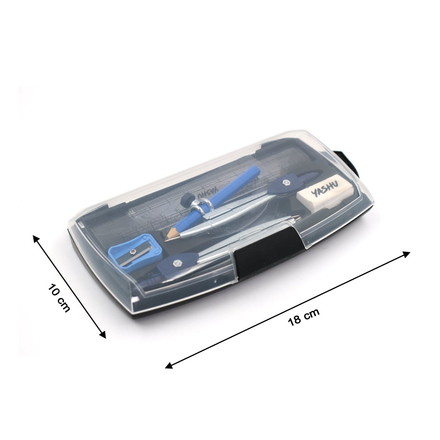 Geometry Box 10 Pc For Students Of Schools And Colleges Especially Used During The Time Of Study And Learning Etc. - Springkart 