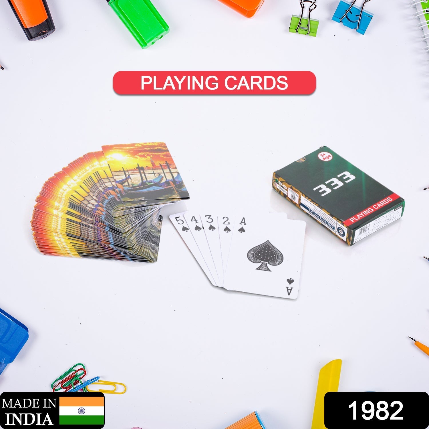 Playing Cards, Luxury Deck of Cards with Amazing Pattern & HD Printing, Premium Poker Cards | Durable & Flexible - Springkart 