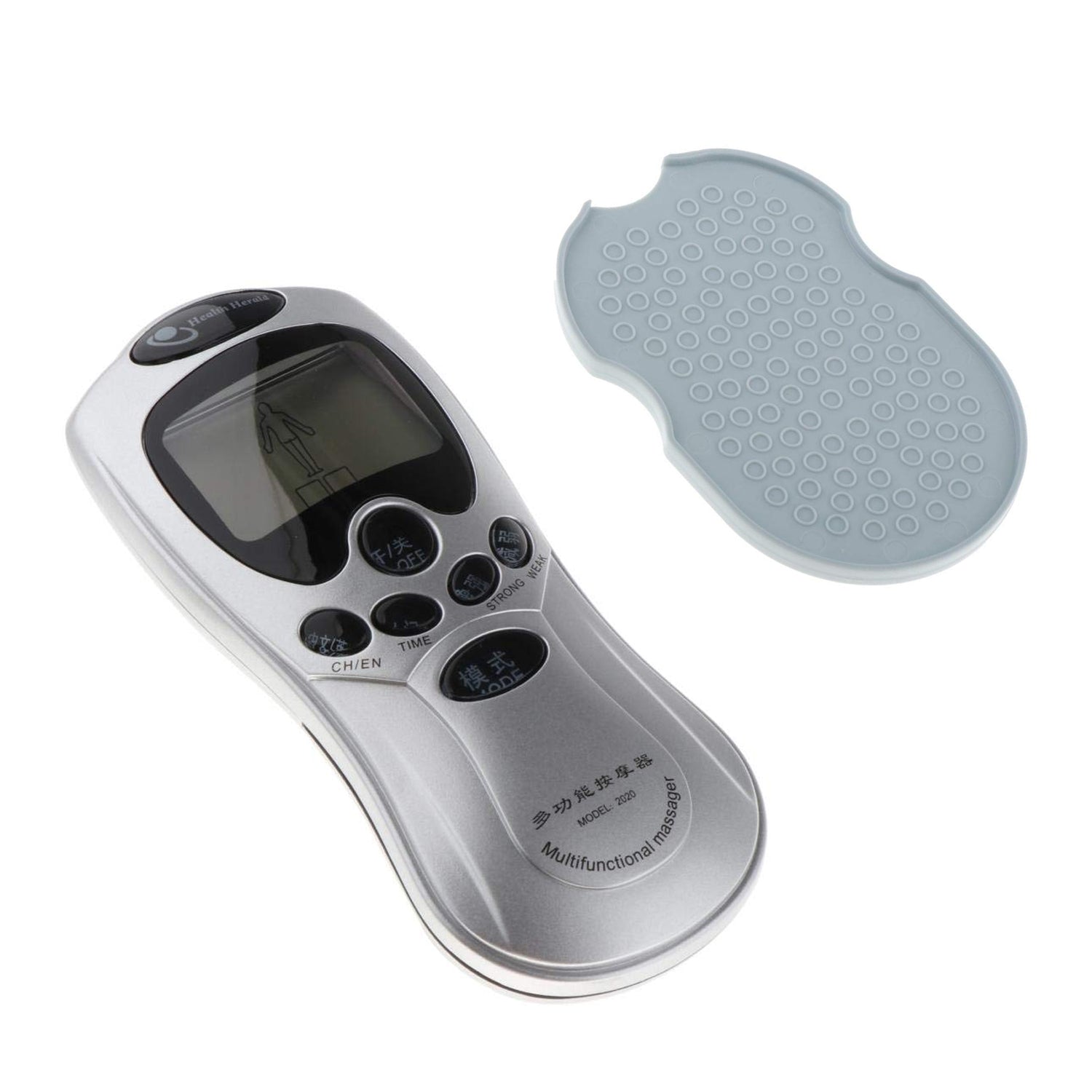 Multifunctional Massager, Health Care Digital Chinese Meridian Tens Therapy Massager Relax Body Muscle Acupuncture Machine 4 Electrode Pads & Charger Adapter and Cable, Physiotherapy, Electric Digital Therapy neck back Mane Massage - Springkart 