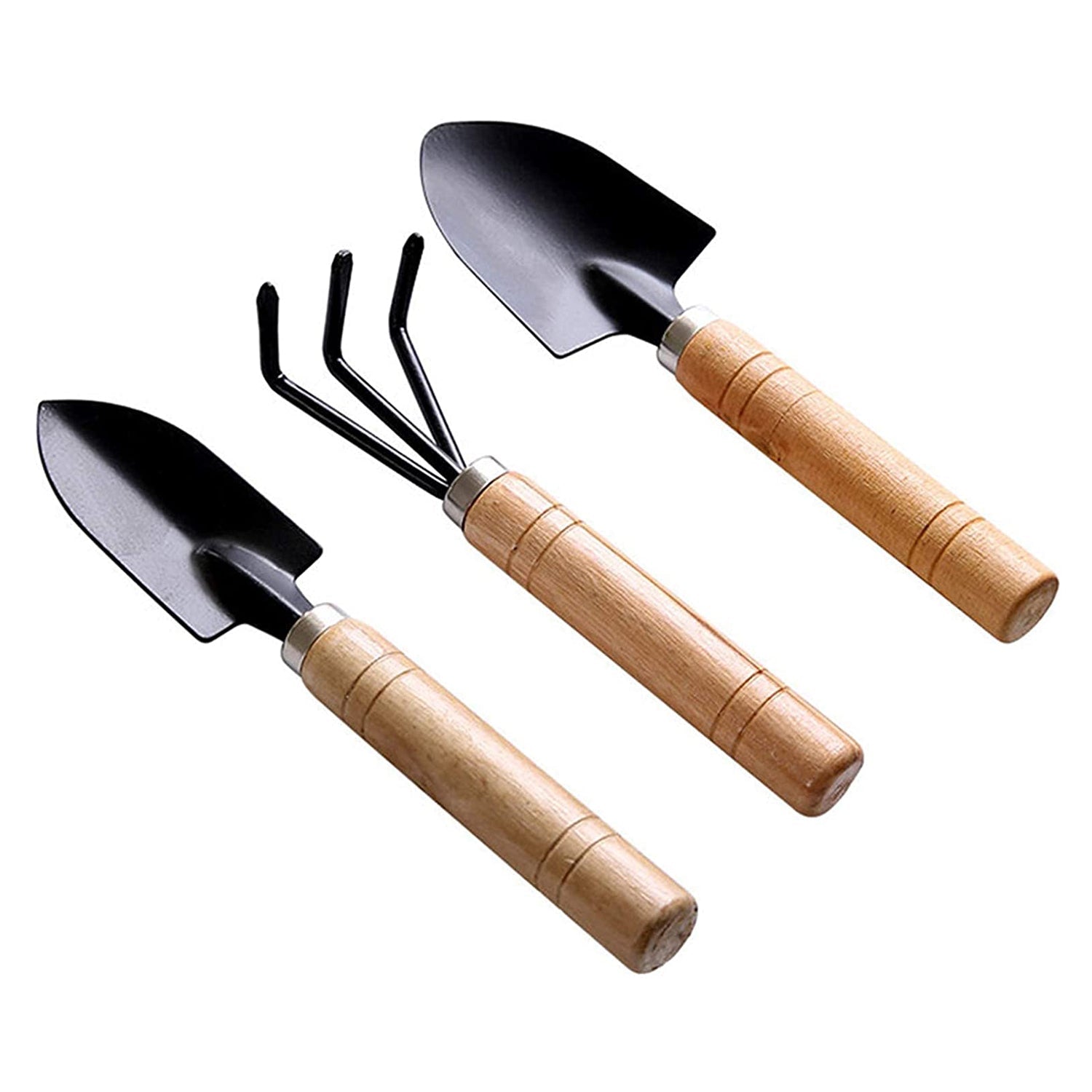 Small sized Hand Cultivator, Small Trowel, Garden Fork (Set of 3) - Springkart 