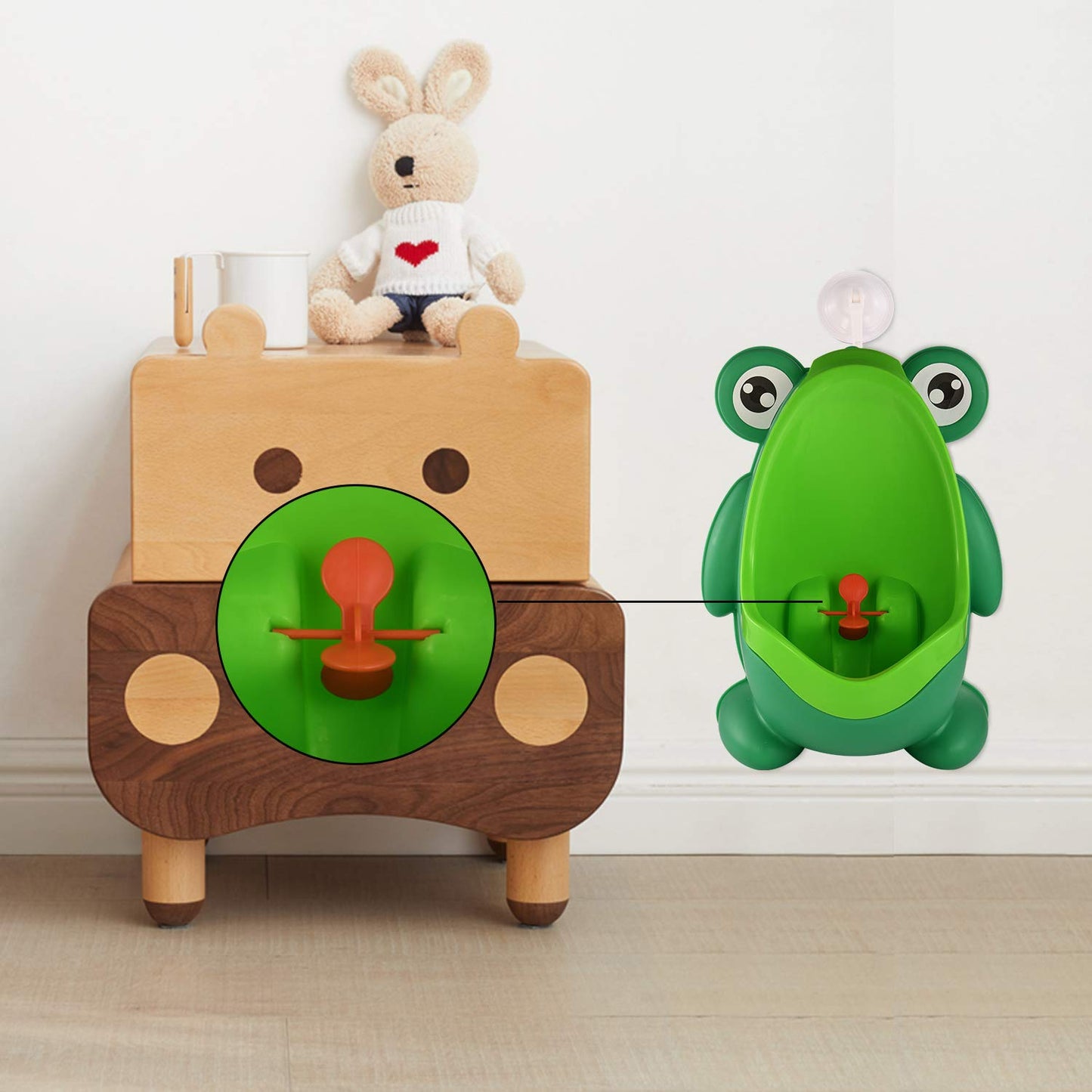Cute Frog Standing Potty Training Urinal for Boys - Toilet with Funny Aiming Target - Springkart 