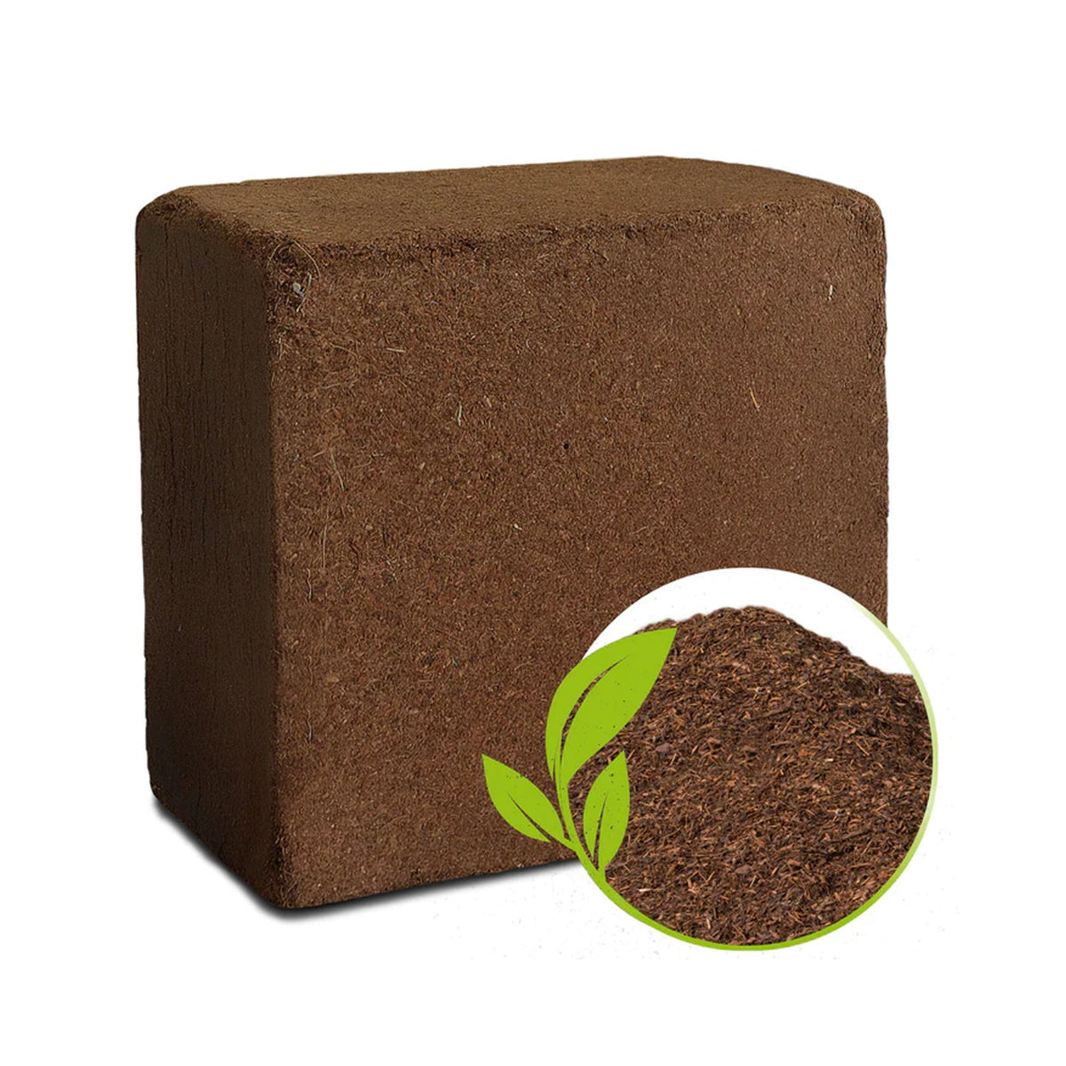 Cocopeat Block Organic Fertilizer and Soil Manure Potting Mixture for Home Gardening and Potted Plants (1 KG.) - Springkart 