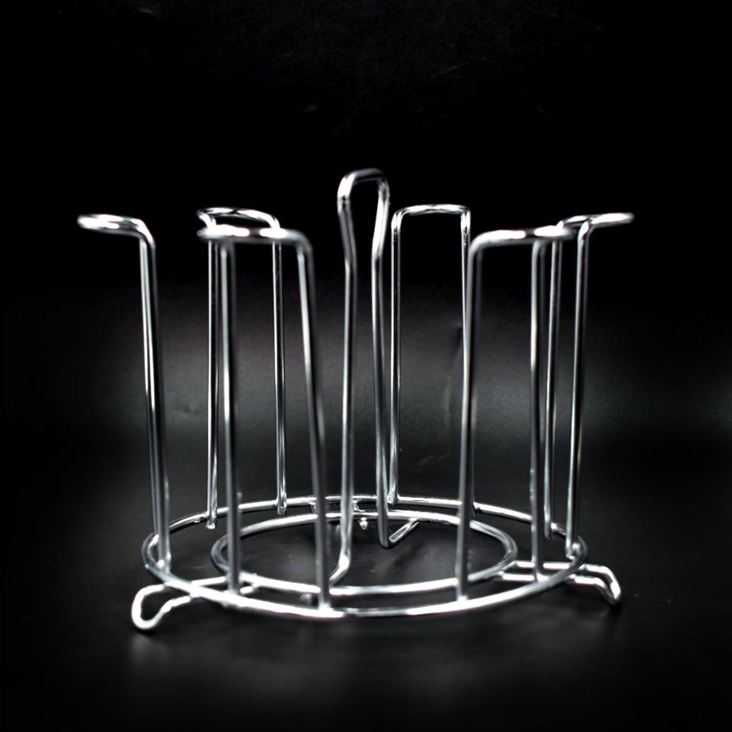 SS Round Glass Stand used for holding sensitive glasses and all present in all kinds of kitchens of official and household places etc. - Springkart 