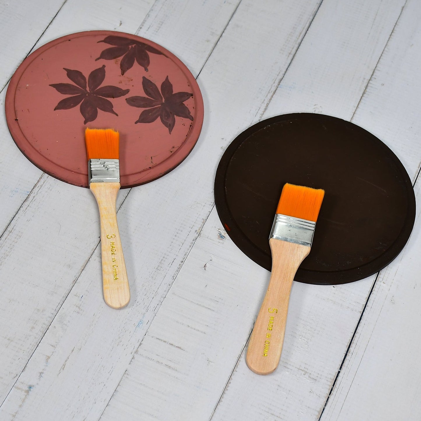 Artistic Flat Painting Brush 2pc for Watercolor & Acrylic Painting. - Springkart 