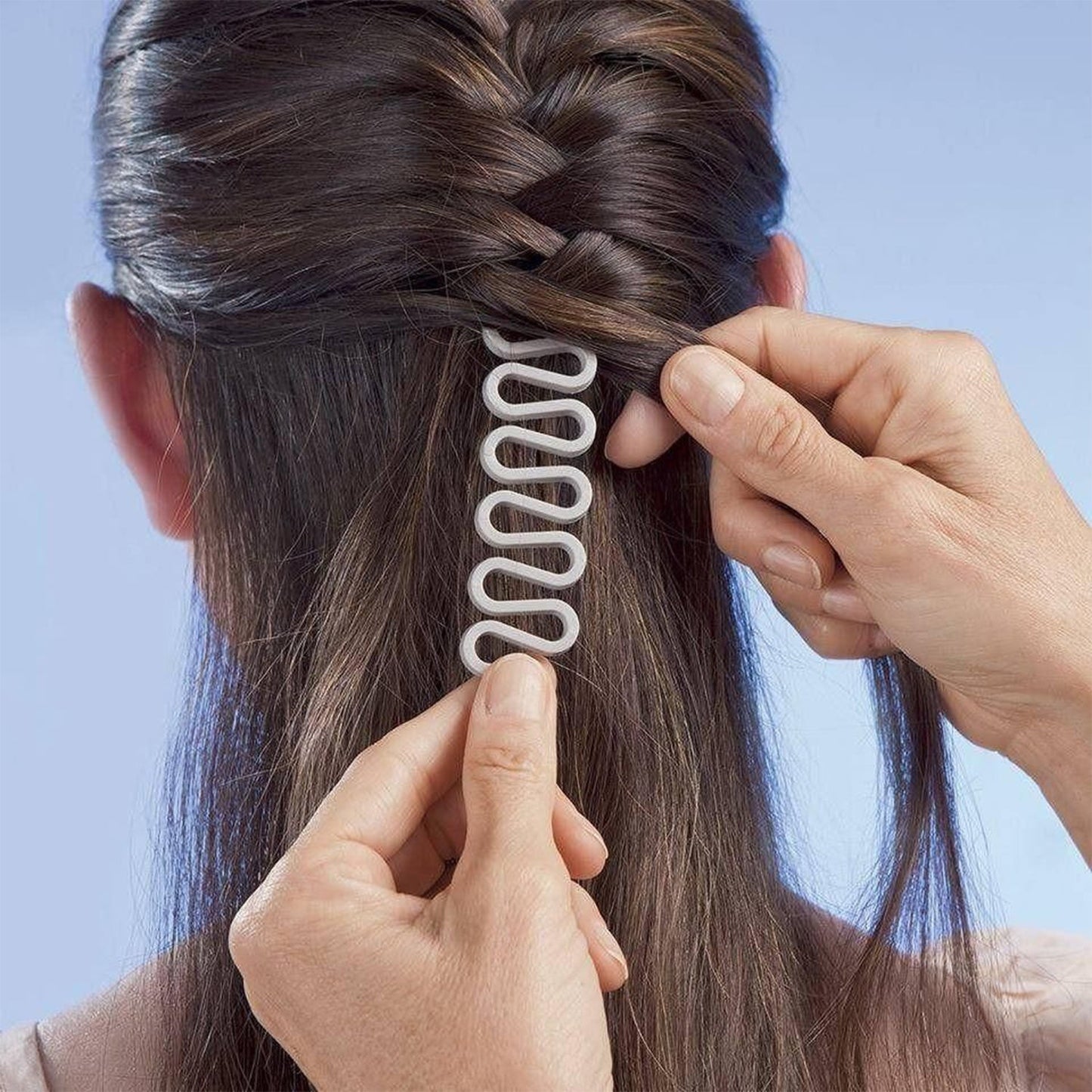 Fishbone Bun Maker widely used by women’s for making their hair looks like a fish tail and all and it used in many kinds of places like household, parlours etc. - Springkart 