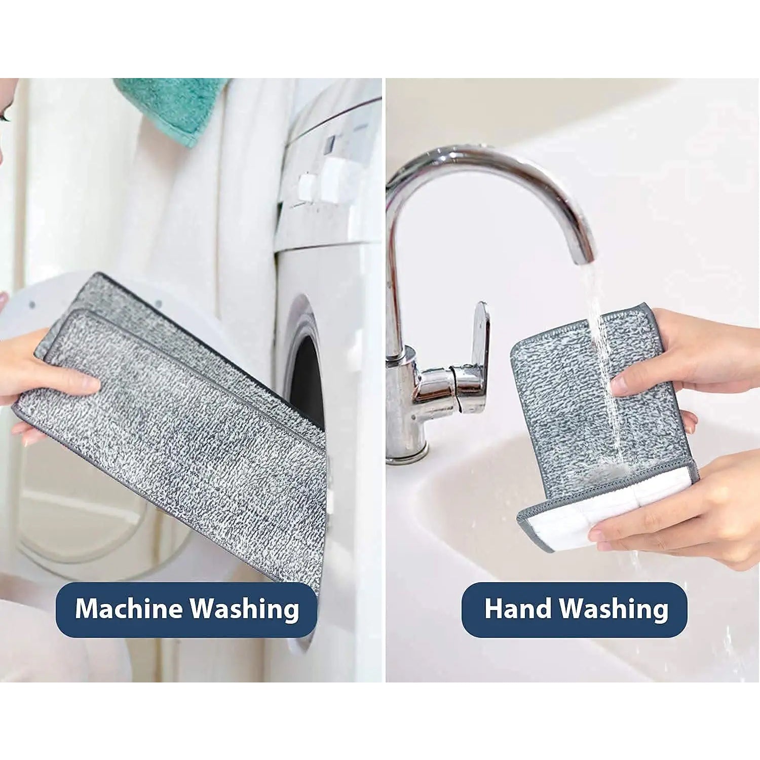 Scratch Cleaning MOP with 2 in 1 SELF Clean WASH Dry Hands Free Flat Mop - Springkart 