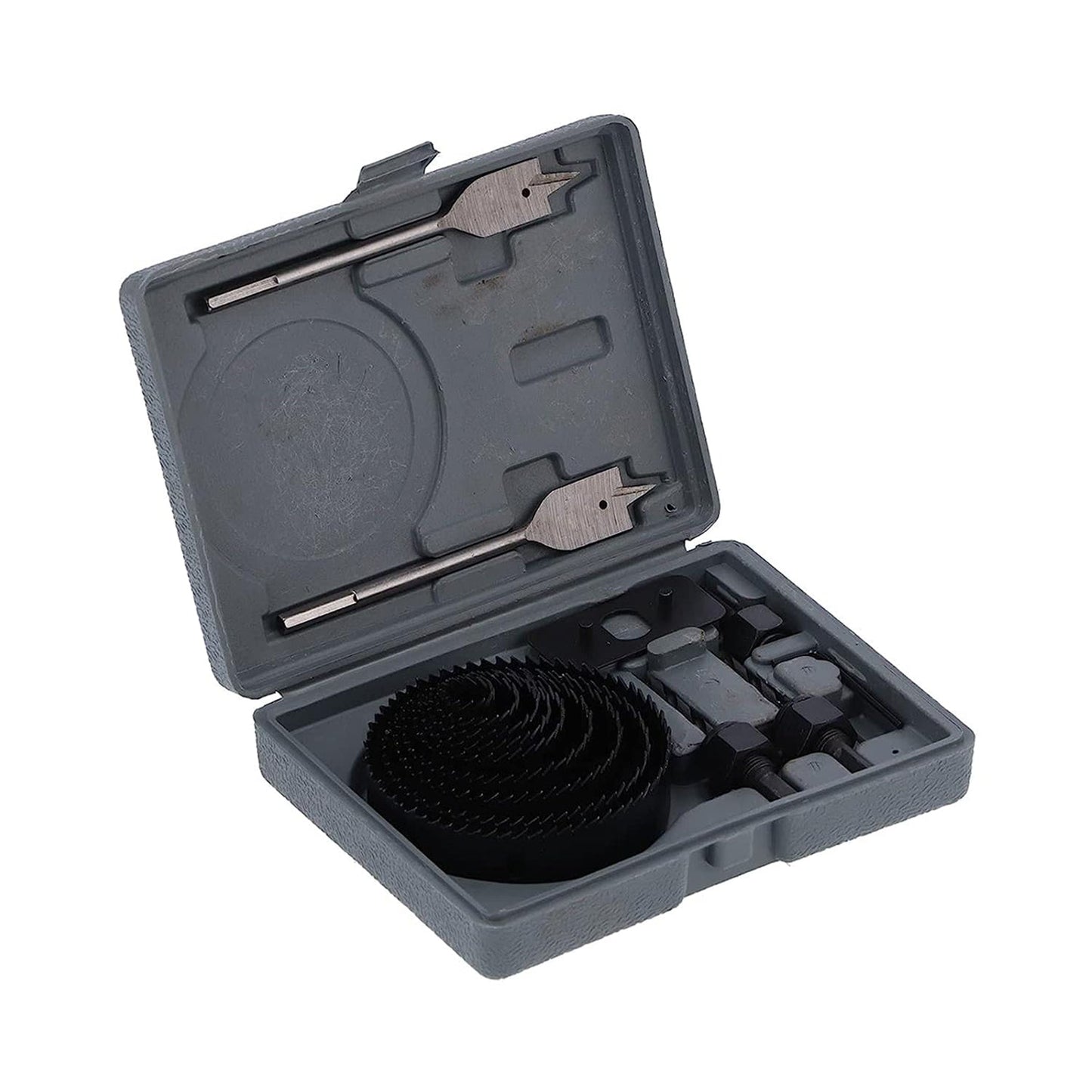 Drill Hole Cutter, Carbon Steel High Accuracy Incisive Hole Saw for Cutting PCV for Cutting Plastic for Cutting Wood Hole Saw Kit (18 Pcs Set) - Springkart 
