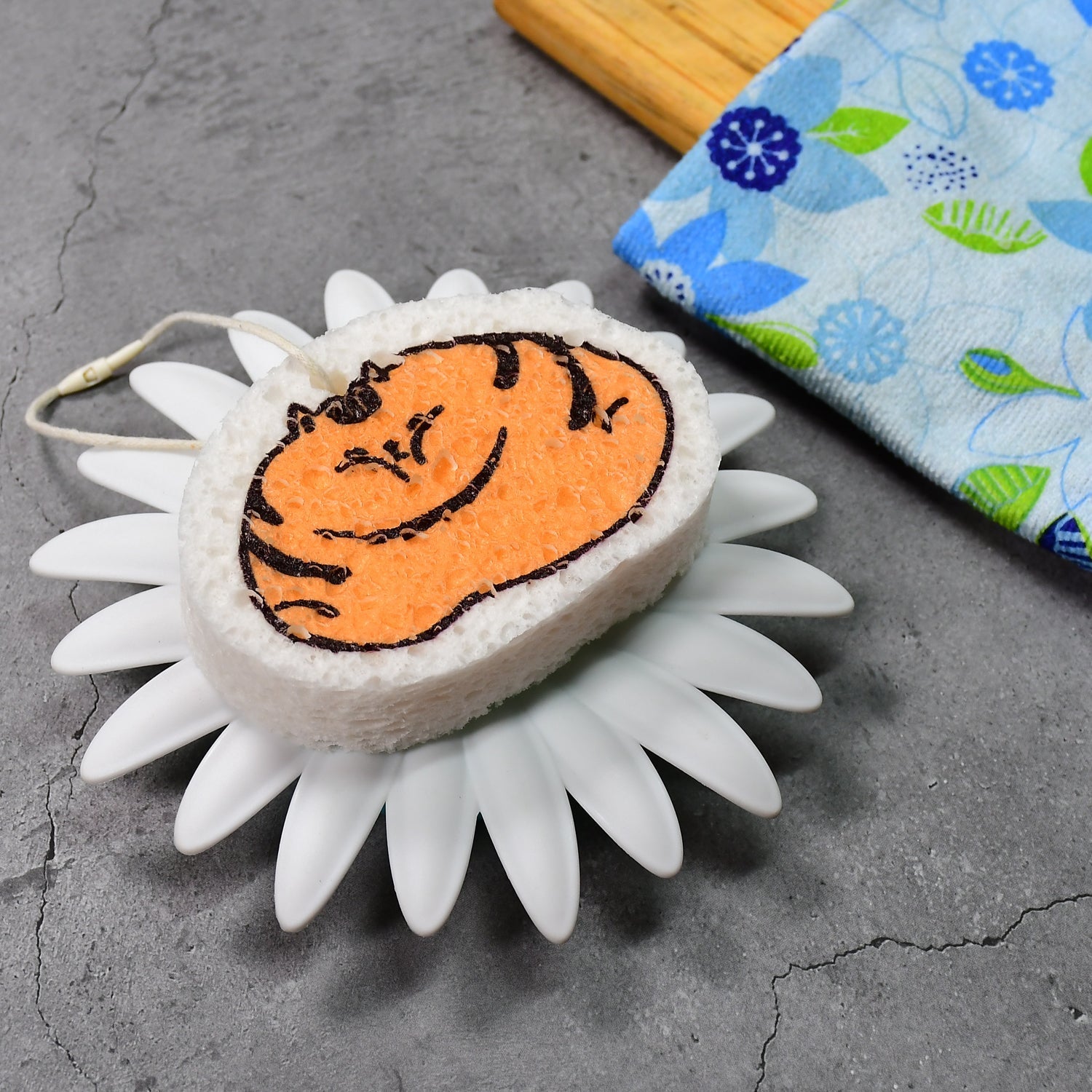 Cartoon Wood Pulp Sponge for Dishwashing Absorbent Cleaning Pad - Springkart 