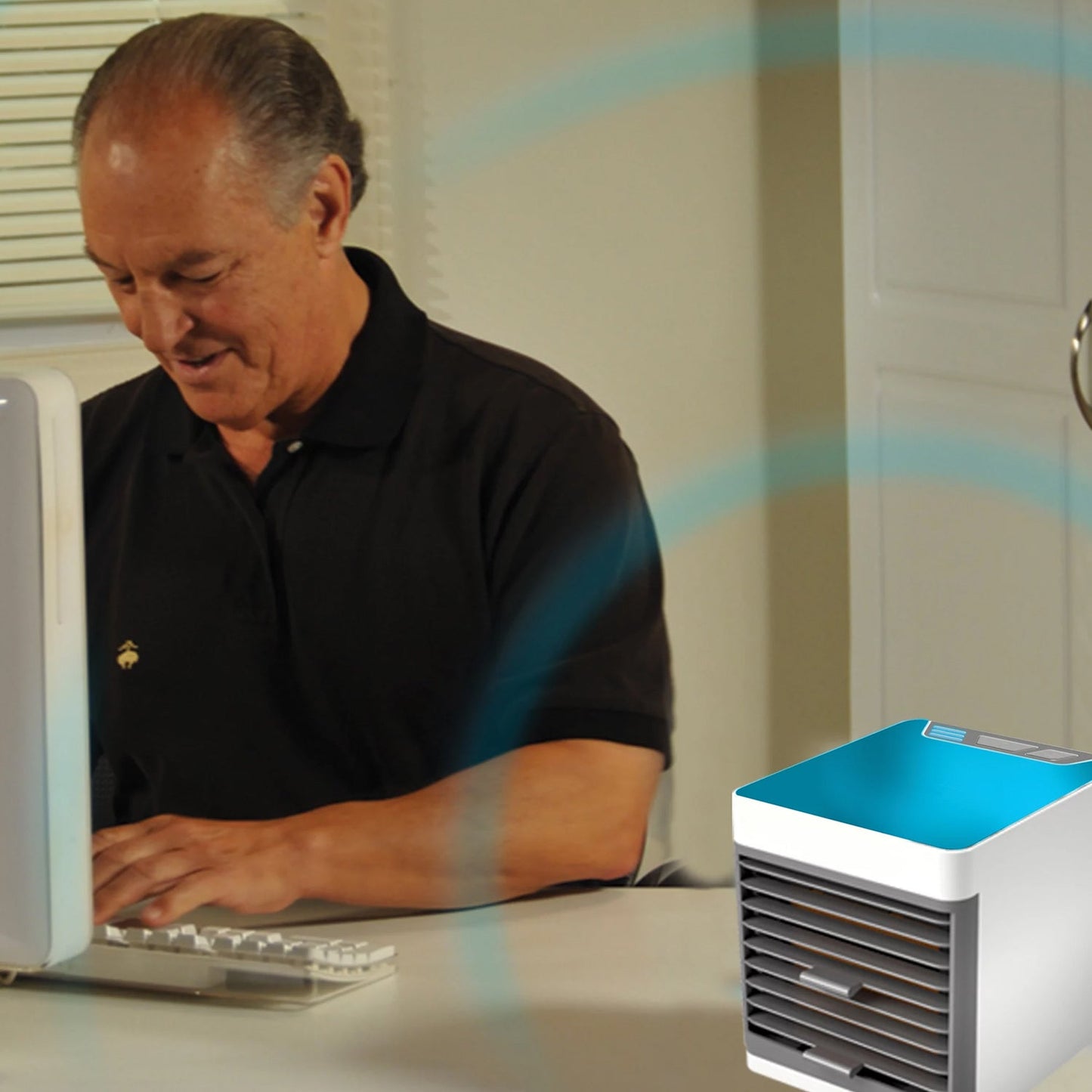Mini Portable Air Cooler with LED Light & Water Fill - Springkart 