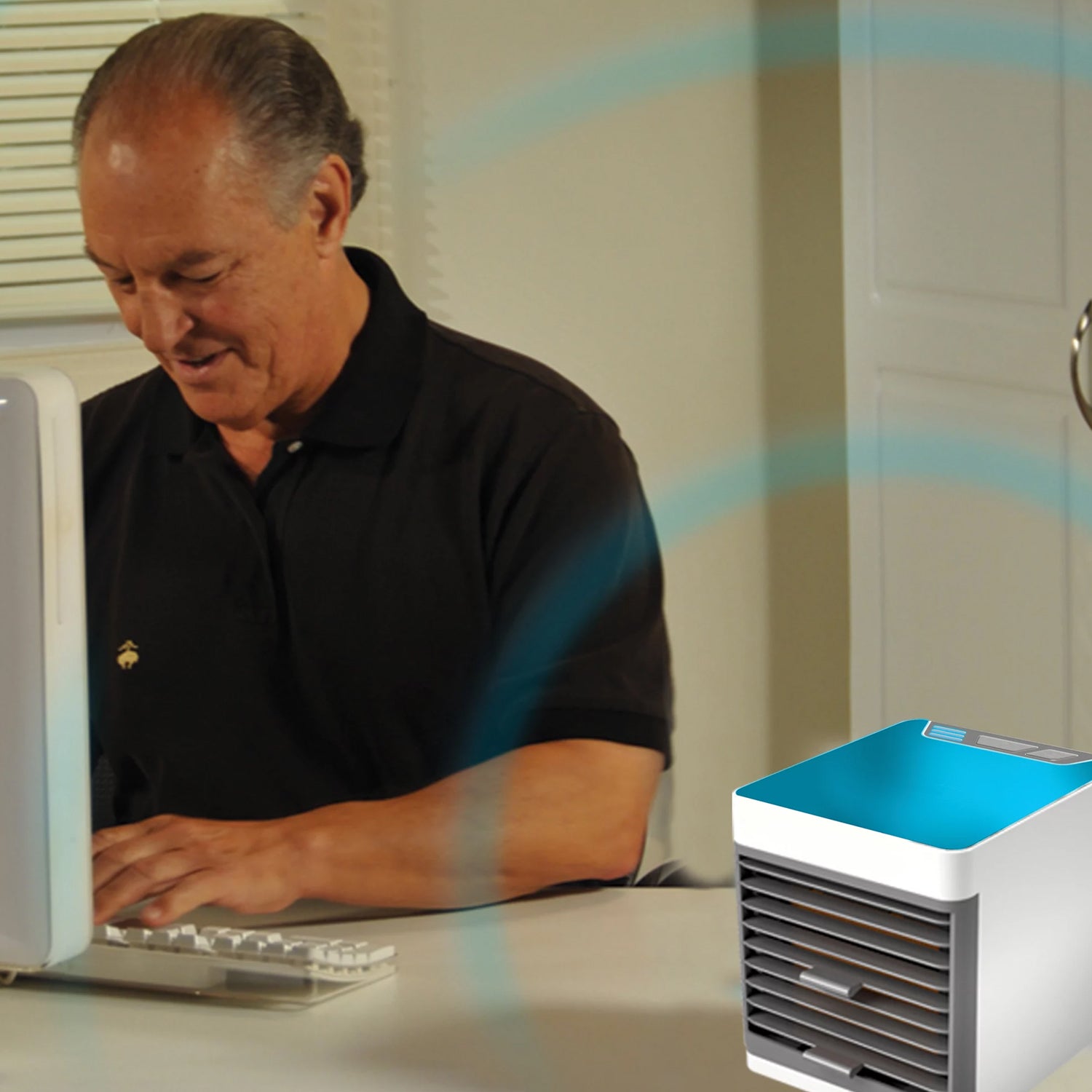 Mini Portable Air Cooler with LED Light & Water Fill - Springkart 