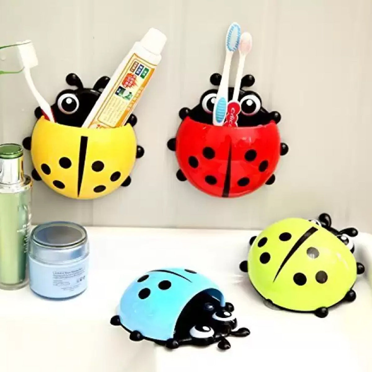Ladybug Toothbrush Holder (1 Pc) - Springkart 