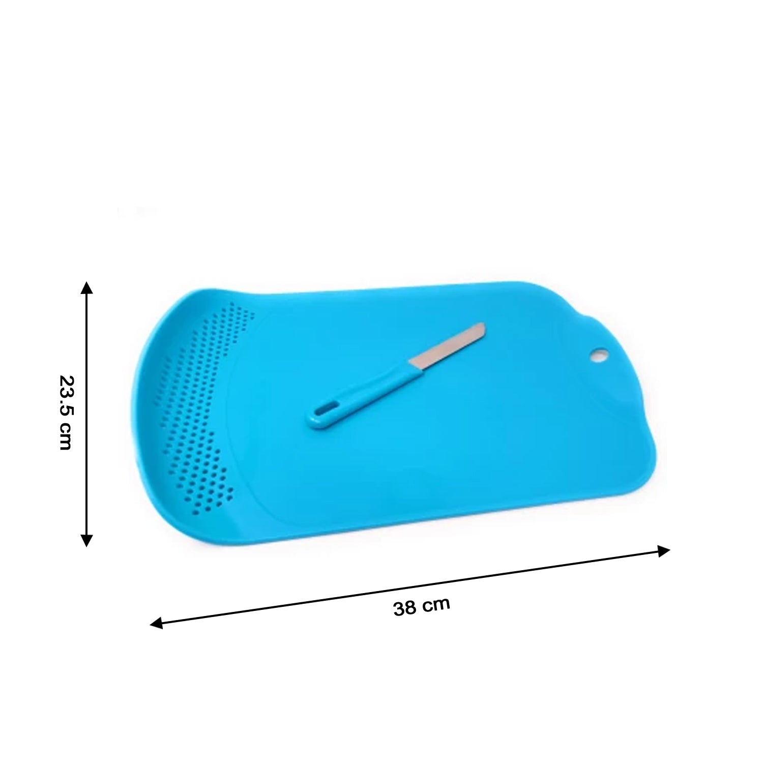 Chop & Drain Vegetables Fruits Chopping Board Sleek Knife - Springkart 