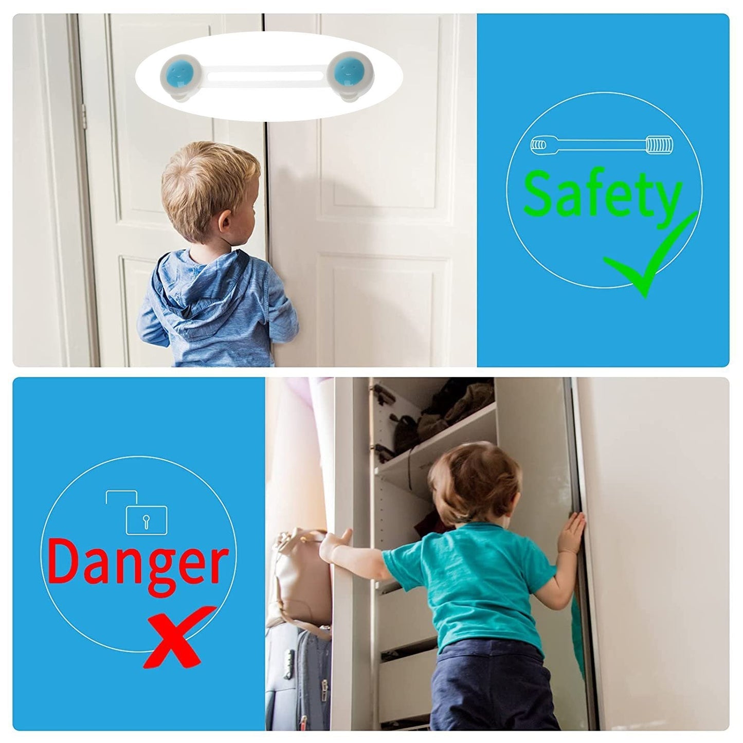 Baby Proofing Child Safety Strap Locks (1Pc Only) - Springkart 