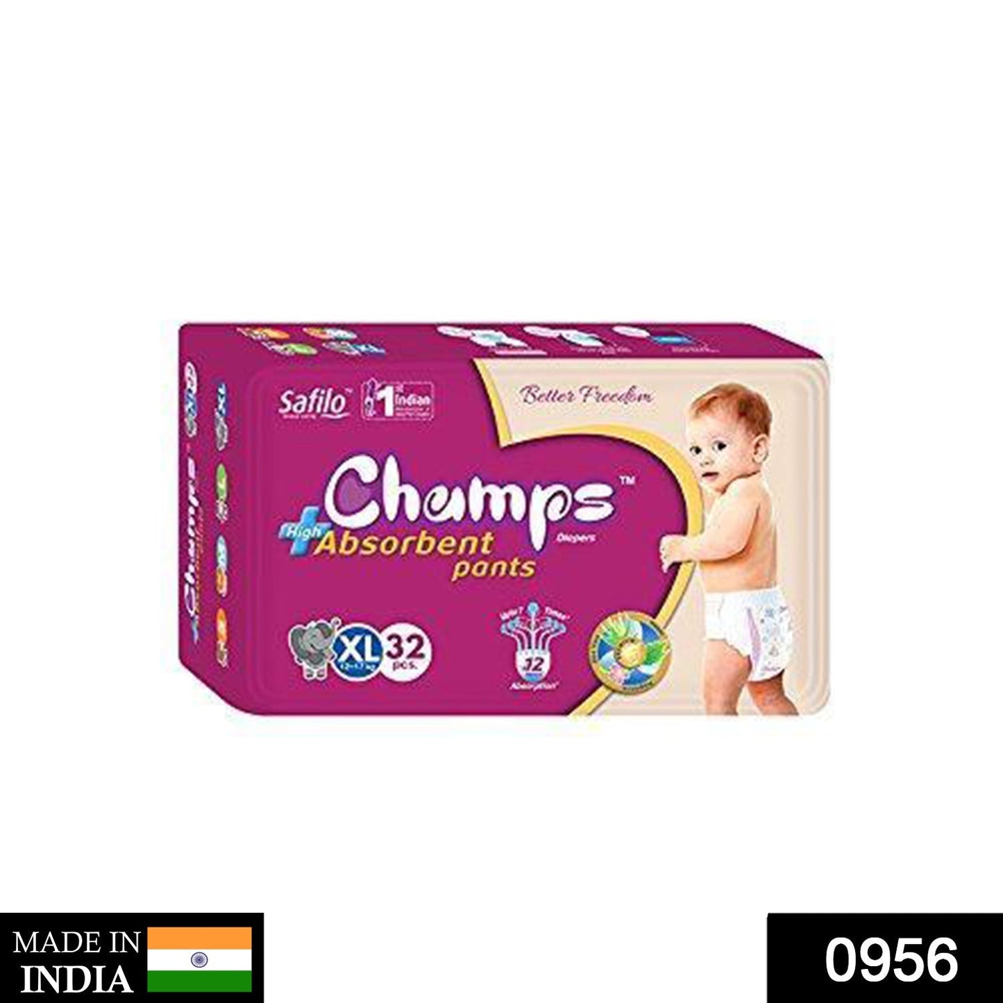 Premium Champs High Absorbent Pant Style Diaper Small, Medium and Large Size Diaper - Springkart 