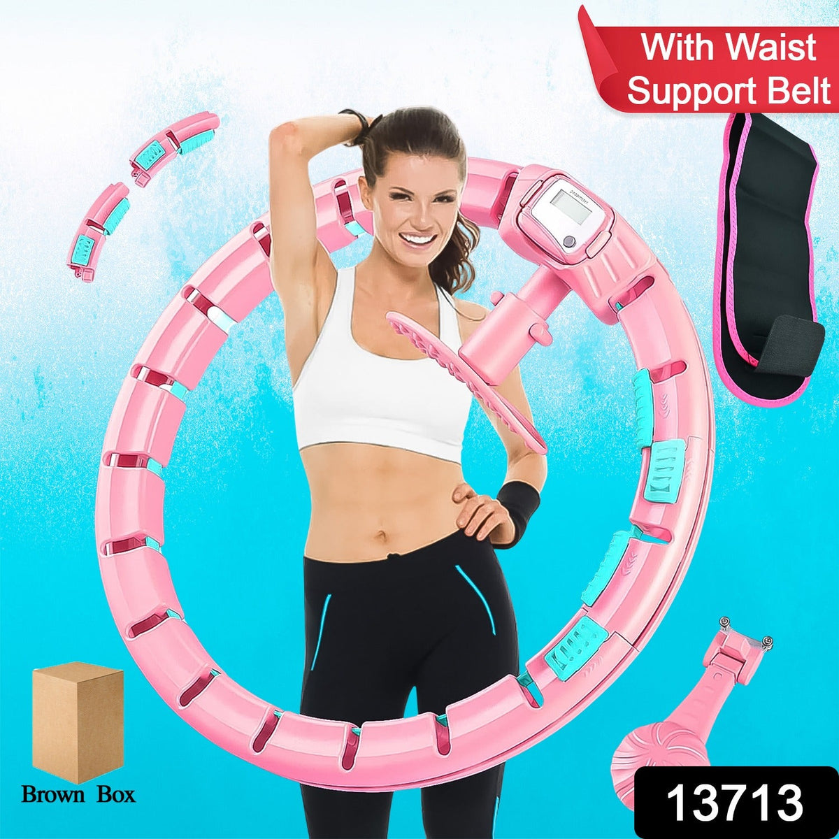 Smart Hula Hoops With Waist Support Belt (2 Pcs Set) - Springkart 