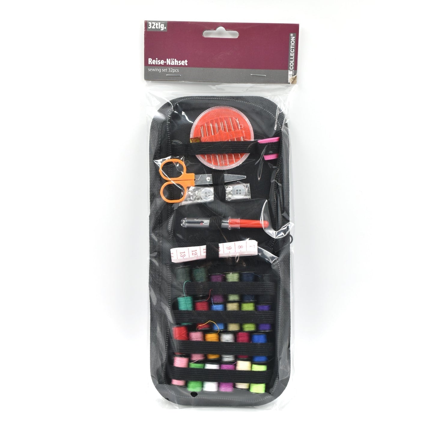 Purse sewing kit with 48 pieces, ideal for all household sewing purposes.