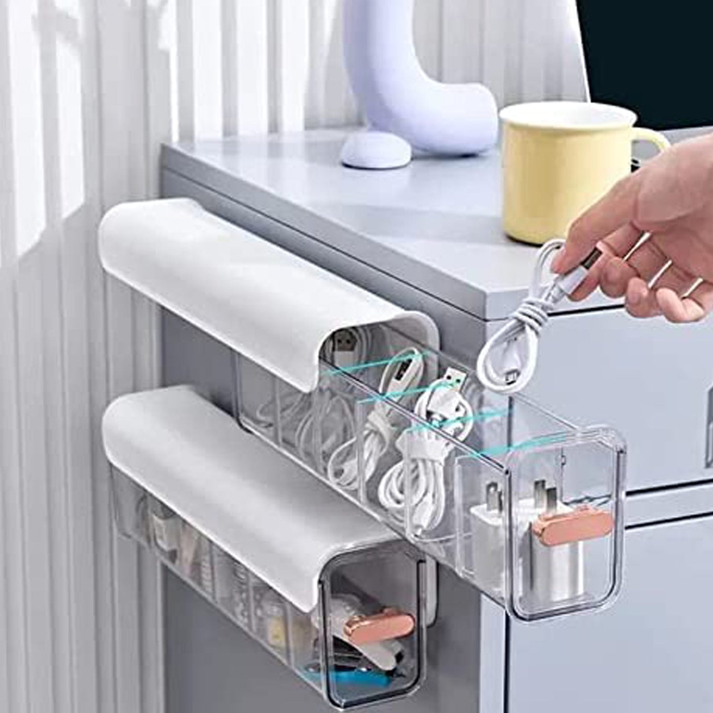 5-Cell Wall Mount Drawer Organizer for Socks & Lingerie - Springkart 