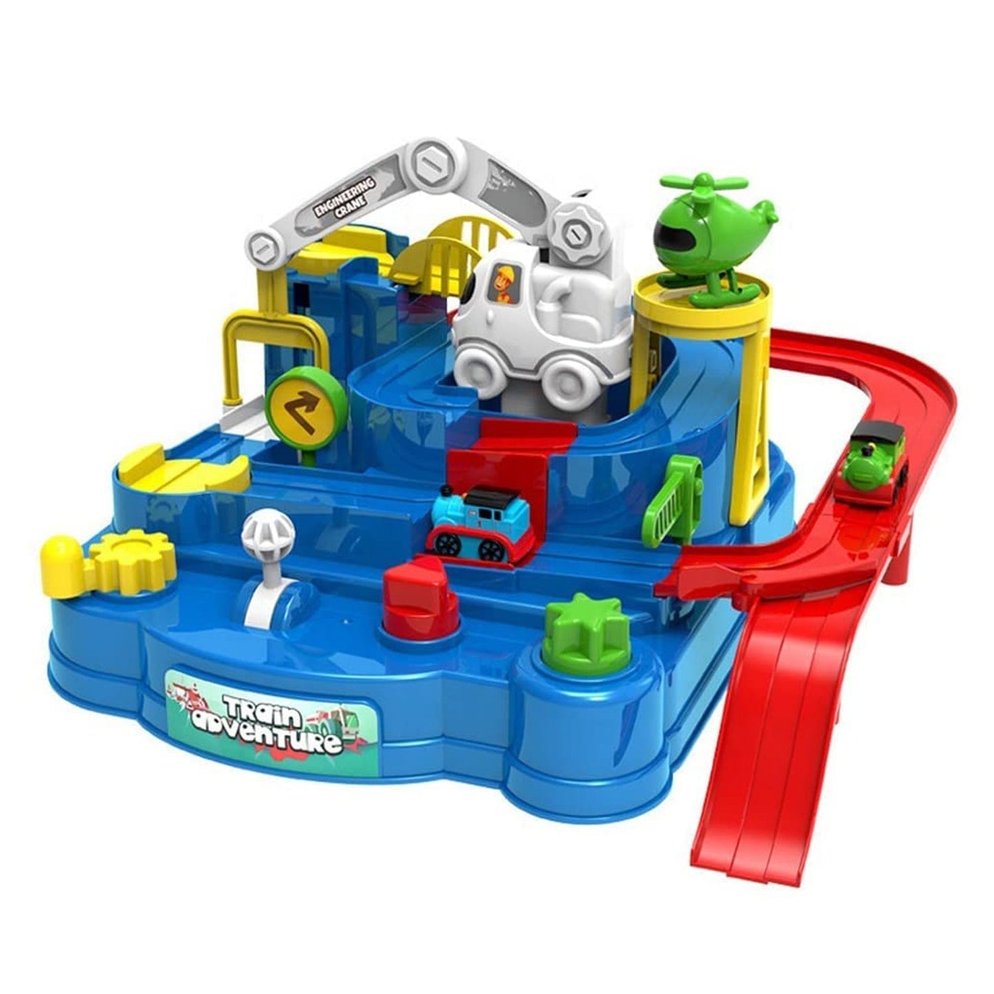 Adventure Toys, City Rescue Preschool Toy, Race Tracks for Boys, Parent-Child Interactive Kids Race Car Track Play sets (Adventure Toy) - Springkart 
