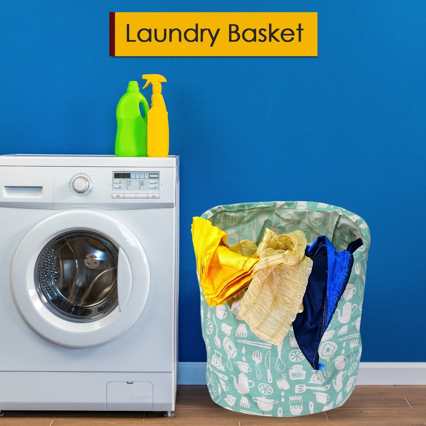 Durable and Collapsible Laundry storage Bag with Handles Clothes & Toys Storage Foldable Laundry Bag for Dirty Clothes. - Springkart 
