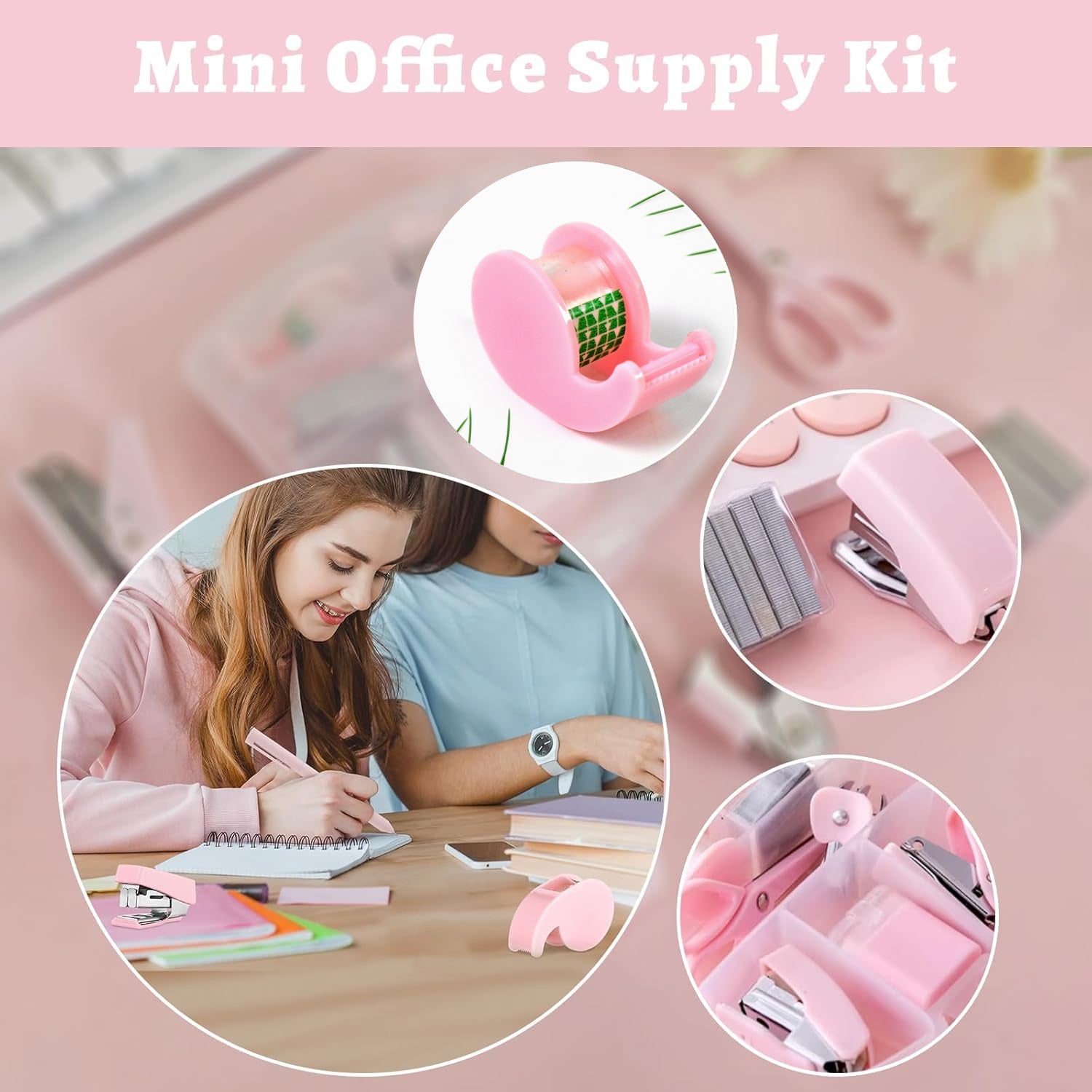 Mini Office Stationery Set (4 Pcs Set) - Springkart 