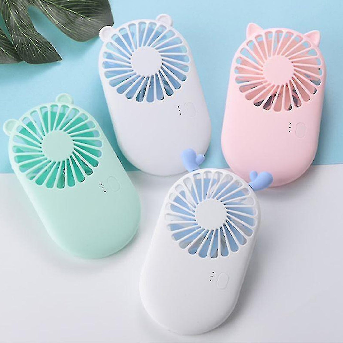 Handheld Mini Fan - USB Personal Fan with Bracket, Pocket-Sized Desktop Fan (Battery Not Included) - Springkart 