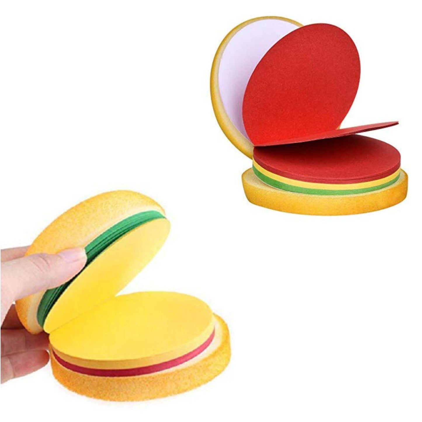 Burger Shaped Notepad / Sticky Notes / Memo Pads, Unique Mini Notes (Multicolor) - Springkart 
