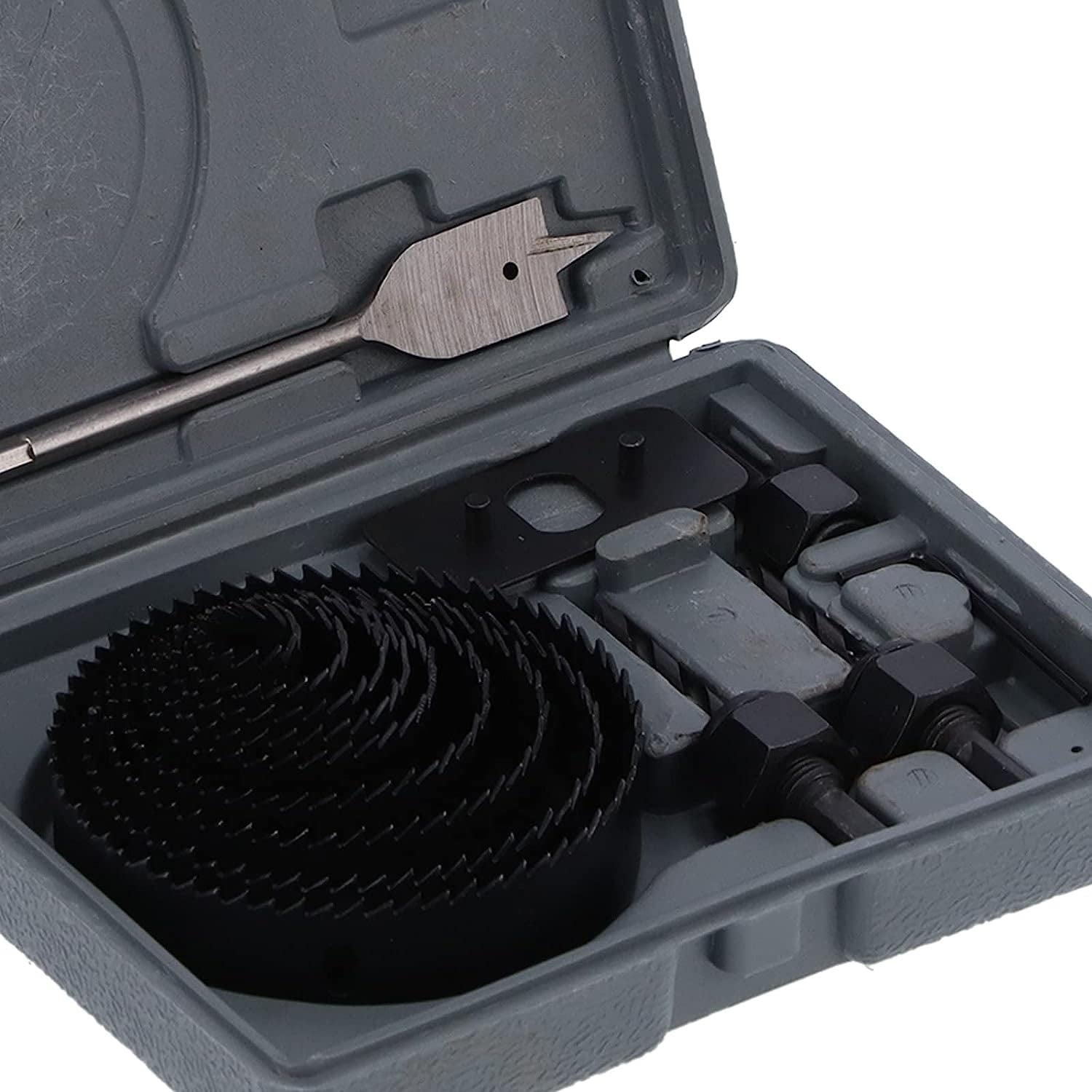 Drill Hole Cutter, Carbon Steel High Accuracy Incisive Hole Saw for Cutting PCV for Cutting Plastic for Cutting Wood Hole Saw Kit (18 Pcs Set) - Springkart 